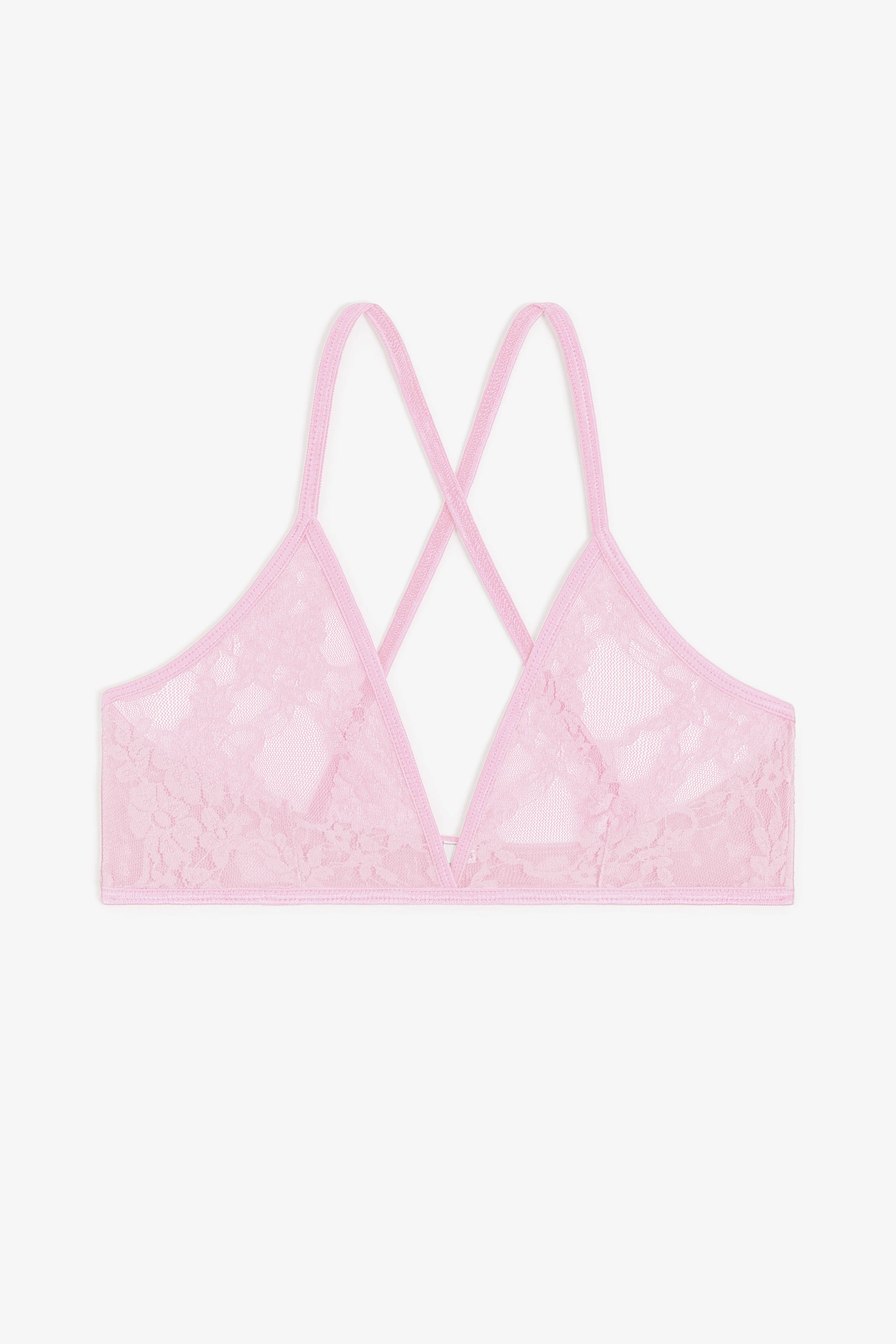 FNS92 - Floral Lace Crossback Bra - Image 3
