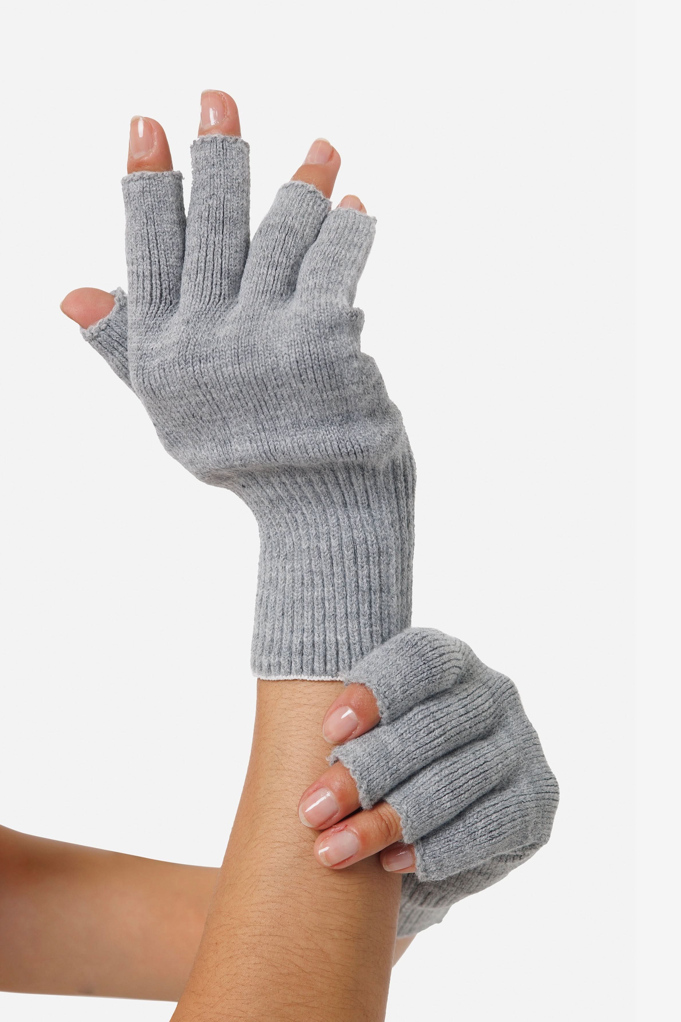 GLOVE03 - Unisex Acrylic Fingerless Gloves - Image 2