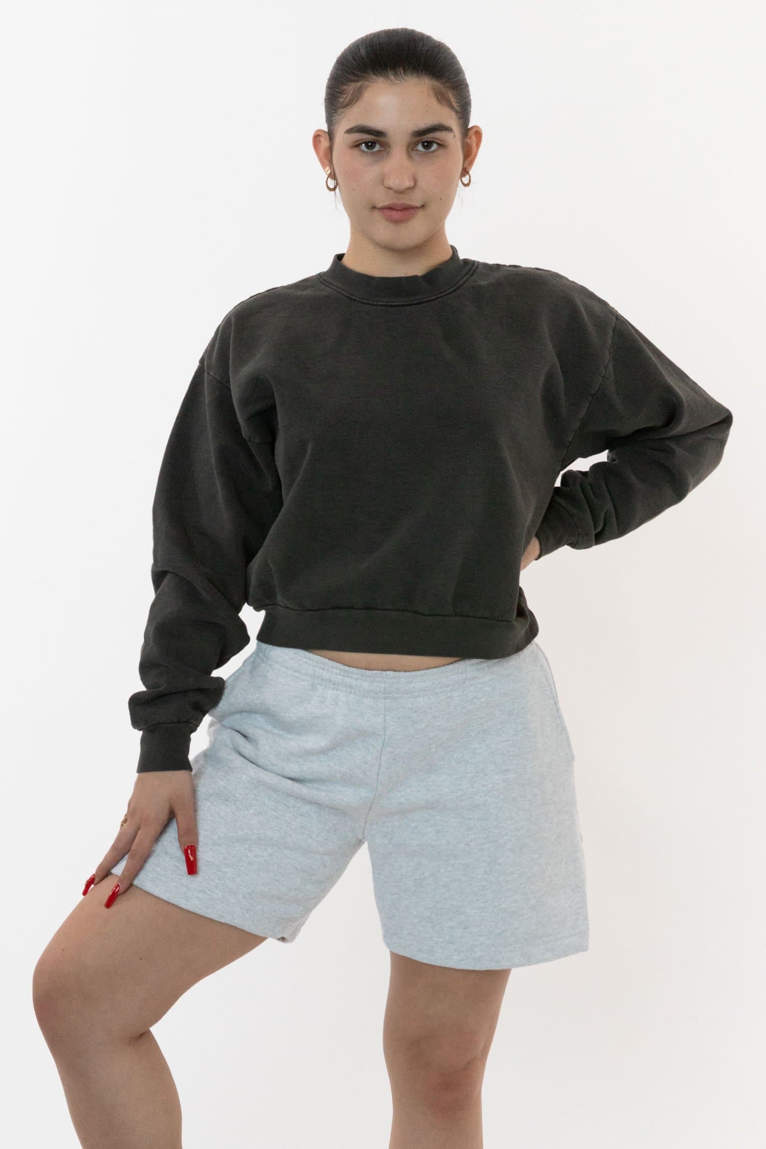 HF-02 - Heavy Fleece Sweat Short (Piece Dye) - Image 15