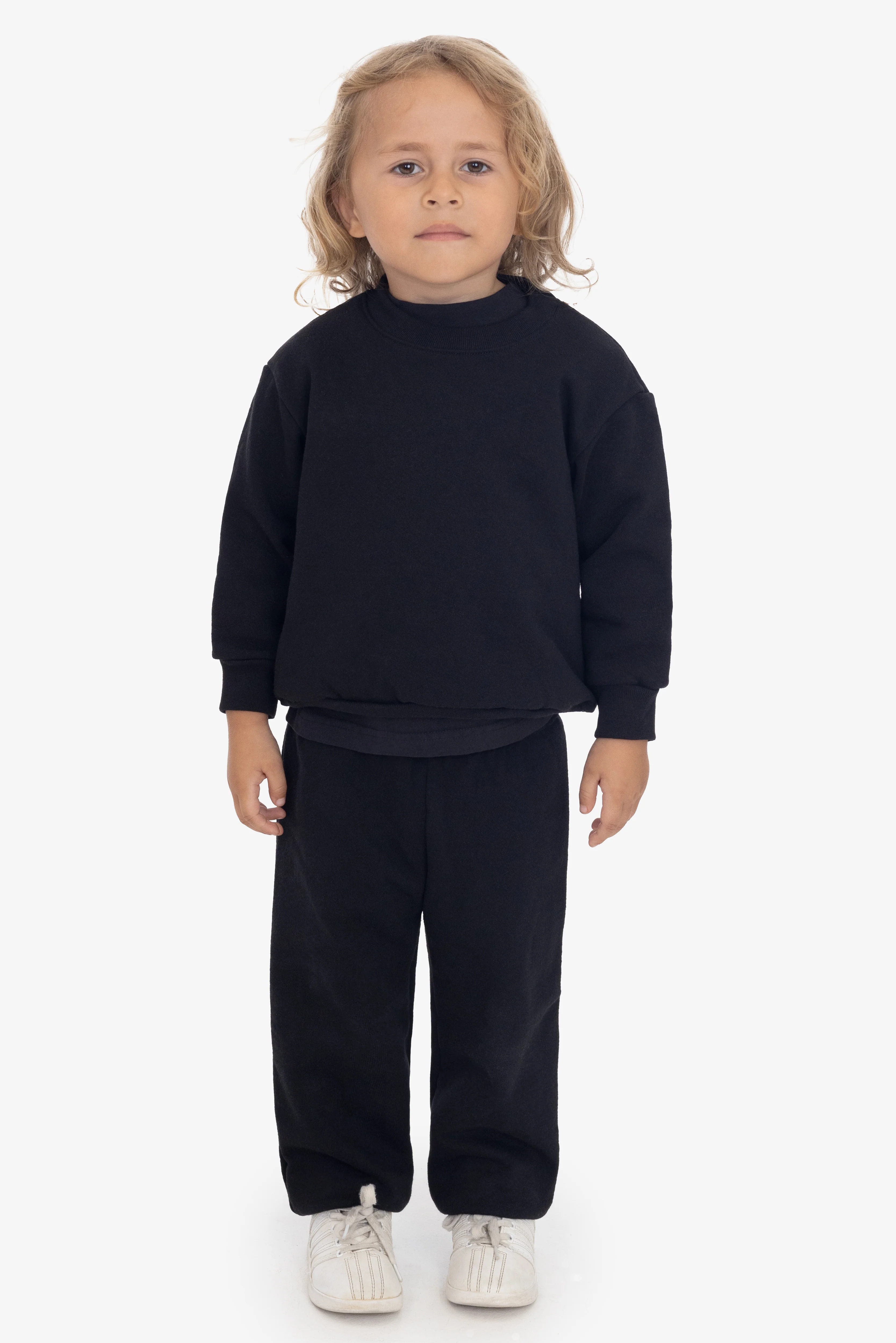 HF-107 - Kids Heavy Fleece Crewneck Sweatshirt - Image 5