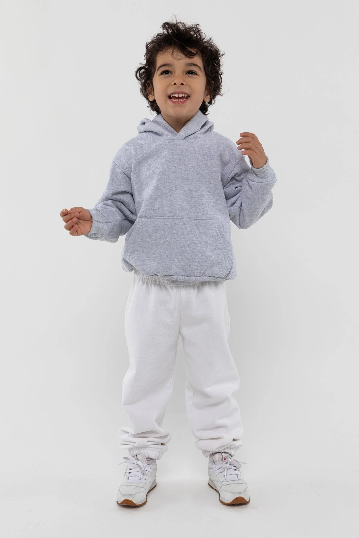 HF-109 - Kids Heavy Fleece Hooded Pullover Sweatshirt - Image 3
