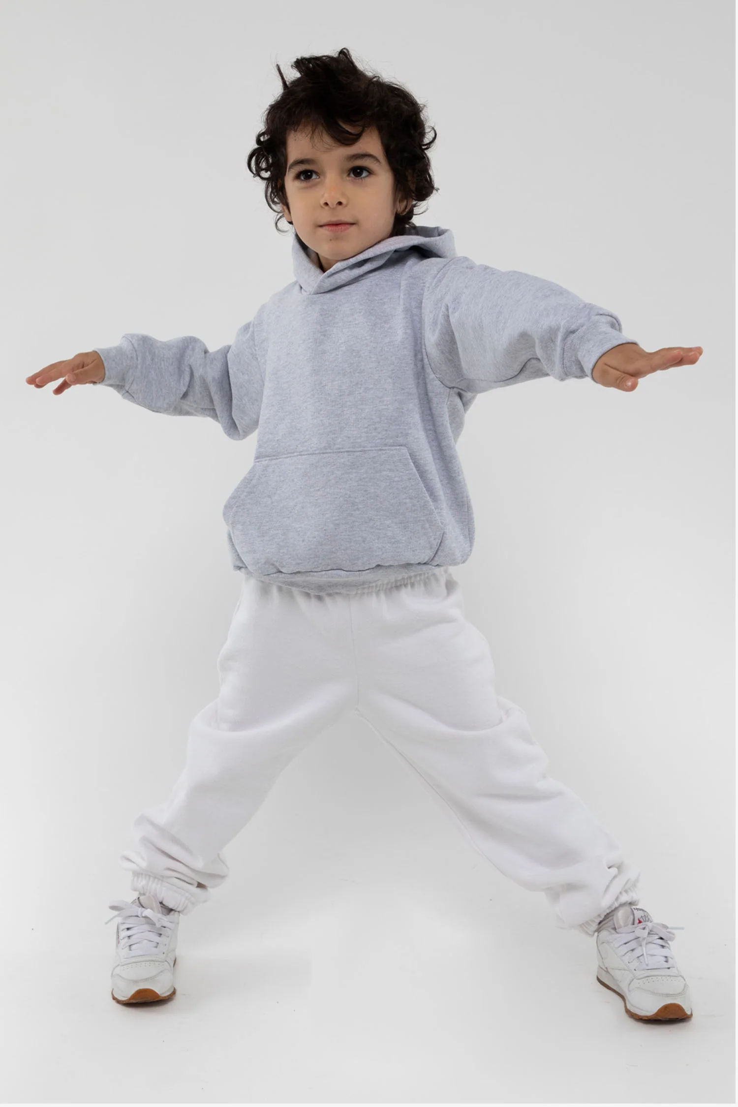 HF-109 - Kids Heavy Fleece Hooded Pullover Sweatshirt - Image 4