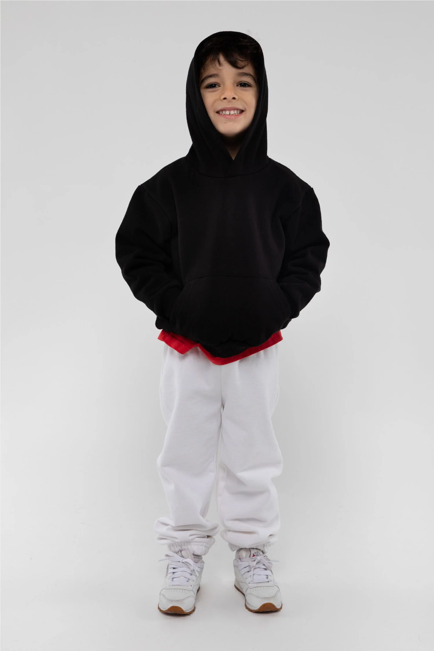 HF-109 - Kids Heavy Fleece Hooded Pullover Sweatshirt - Image 5