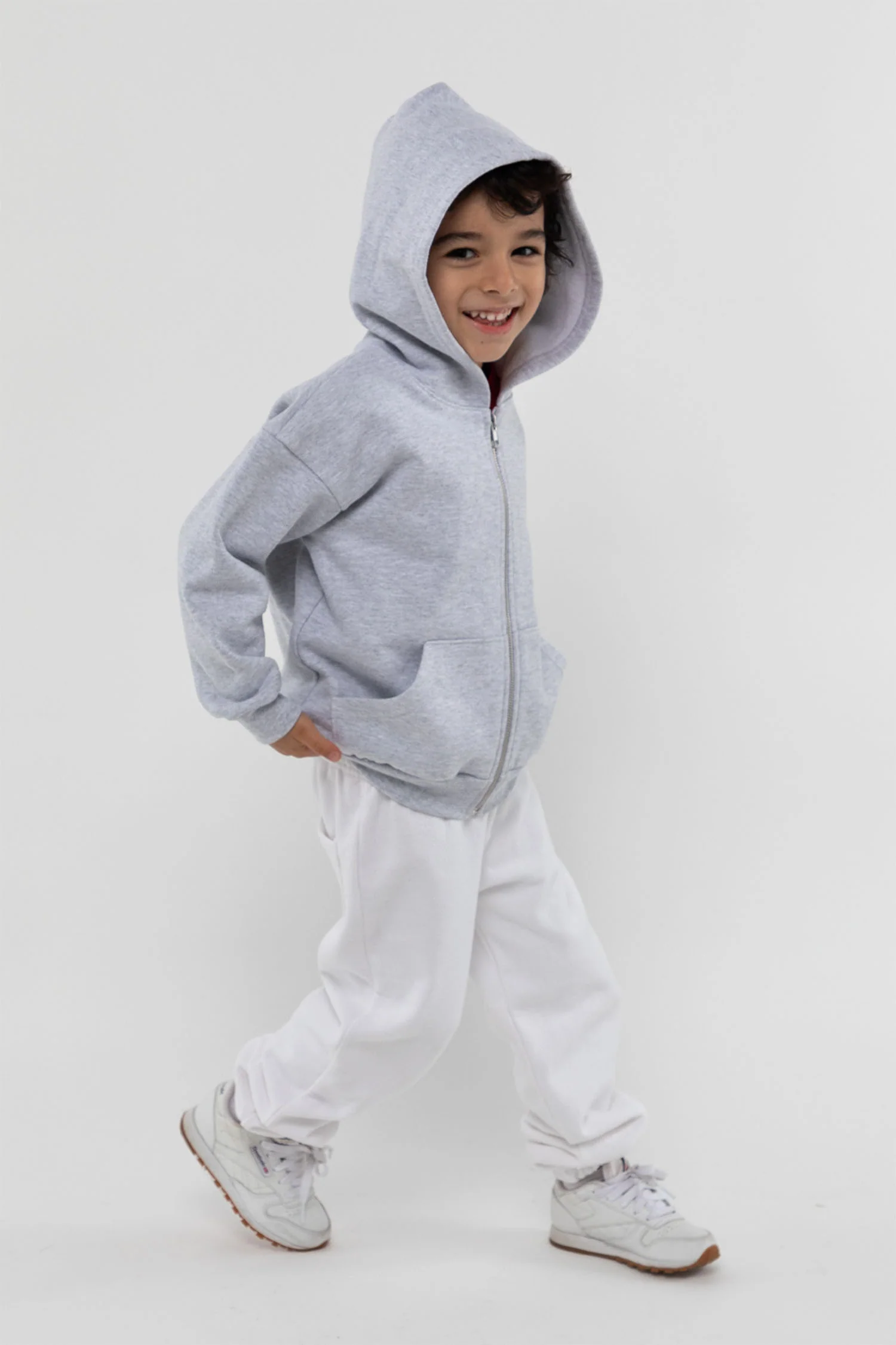 HF-110 - Kids 14oz Heavy Fleece Zip-Up Hoodie - Image 8