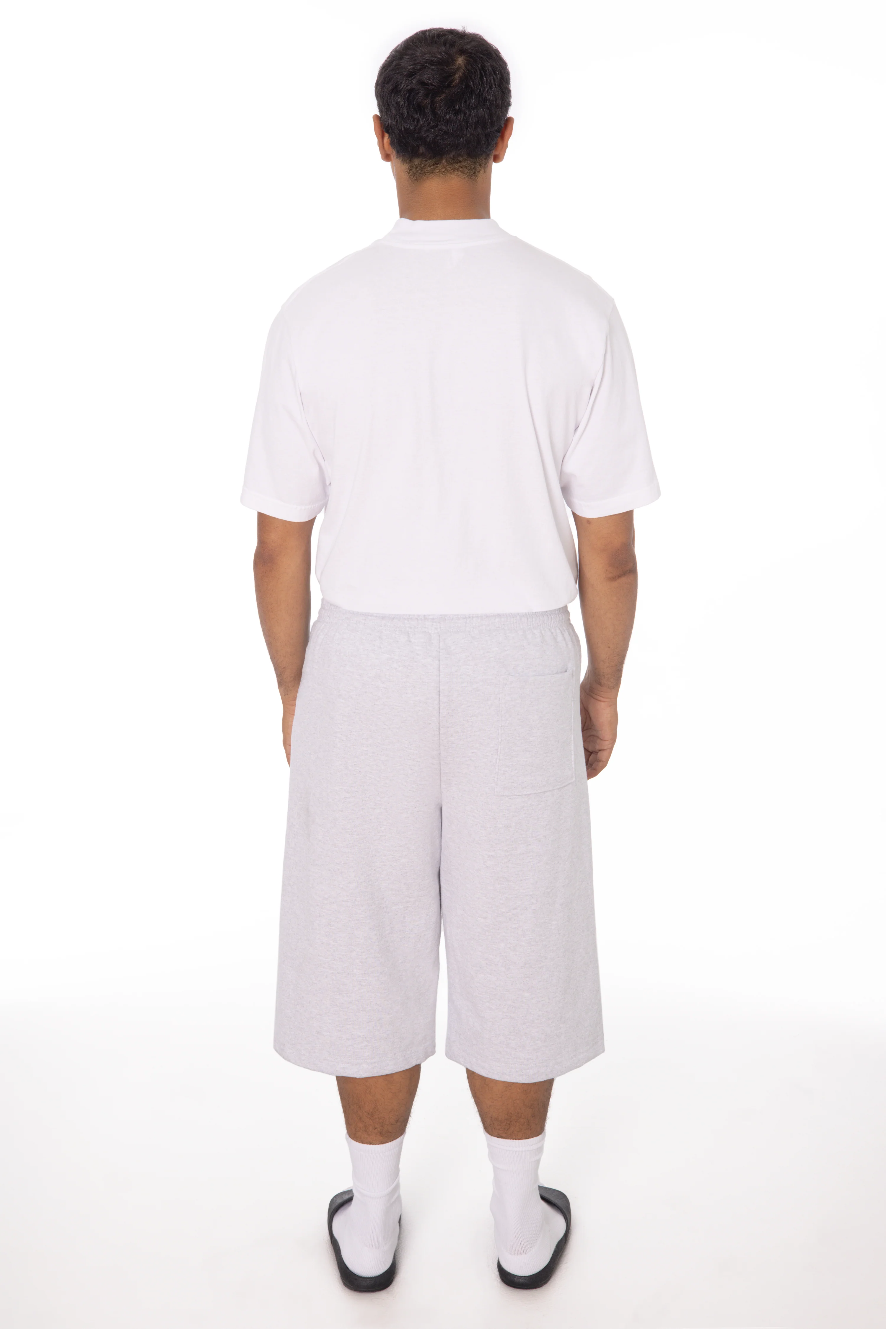 HF-442 - Heavy Fleece Extra Wide Sweat Shorts - Image 3