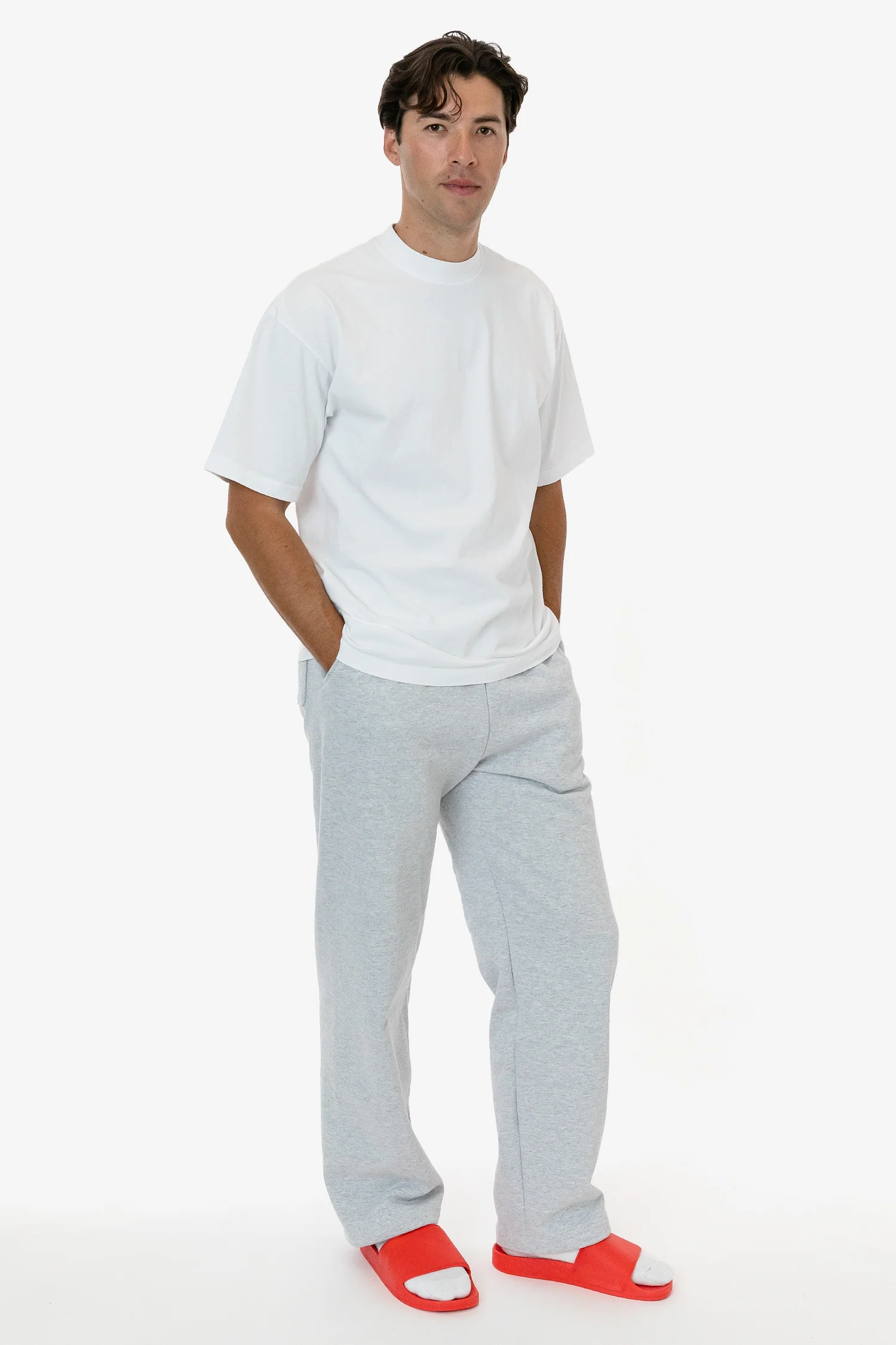 HF05 - Heavy Fleece Wide Leg Sweatpants (Piece Dye) - Image 15