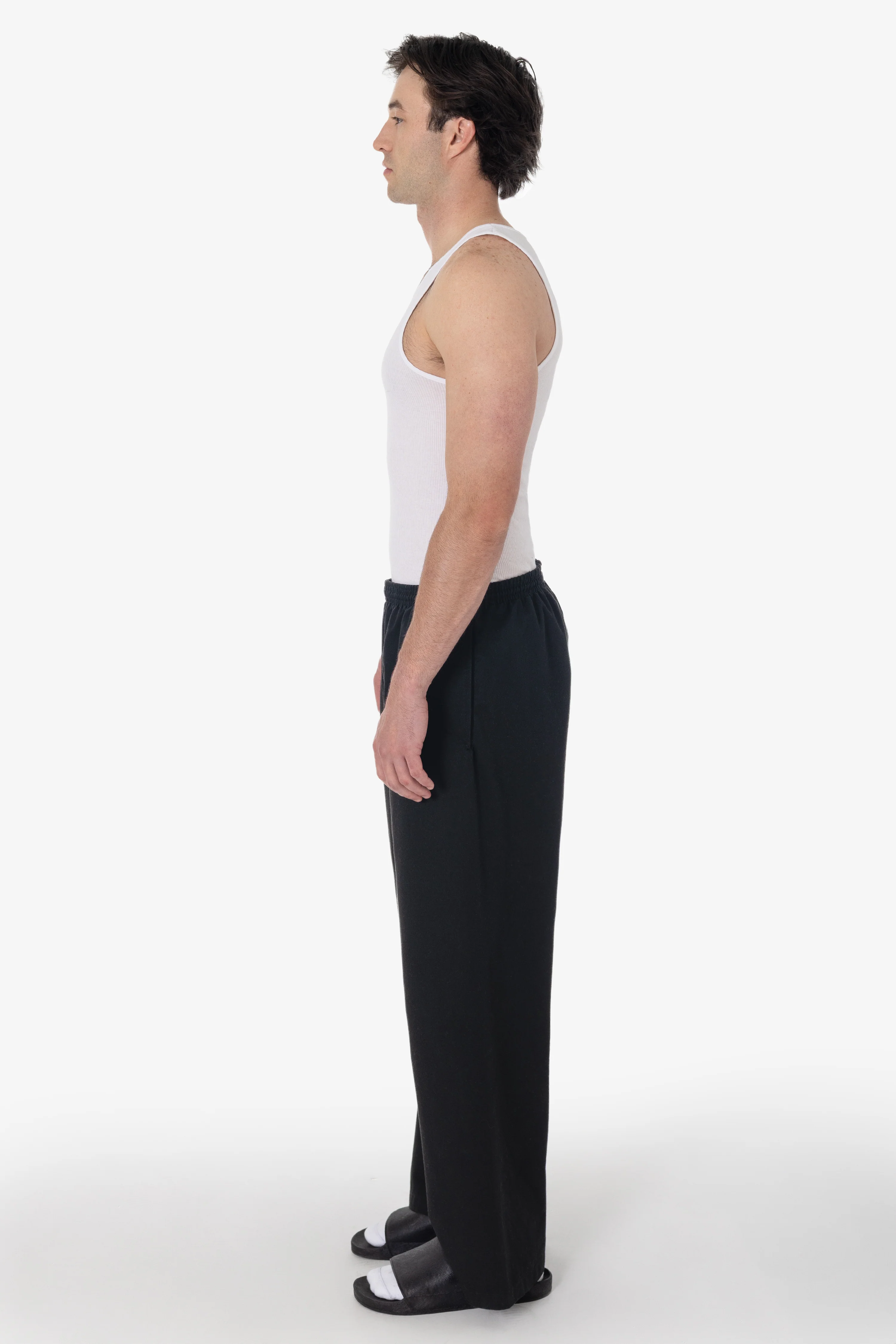 HF05 - Heavy Fleece Wide Leg Sweatpants (Piece Dye) - Image 4