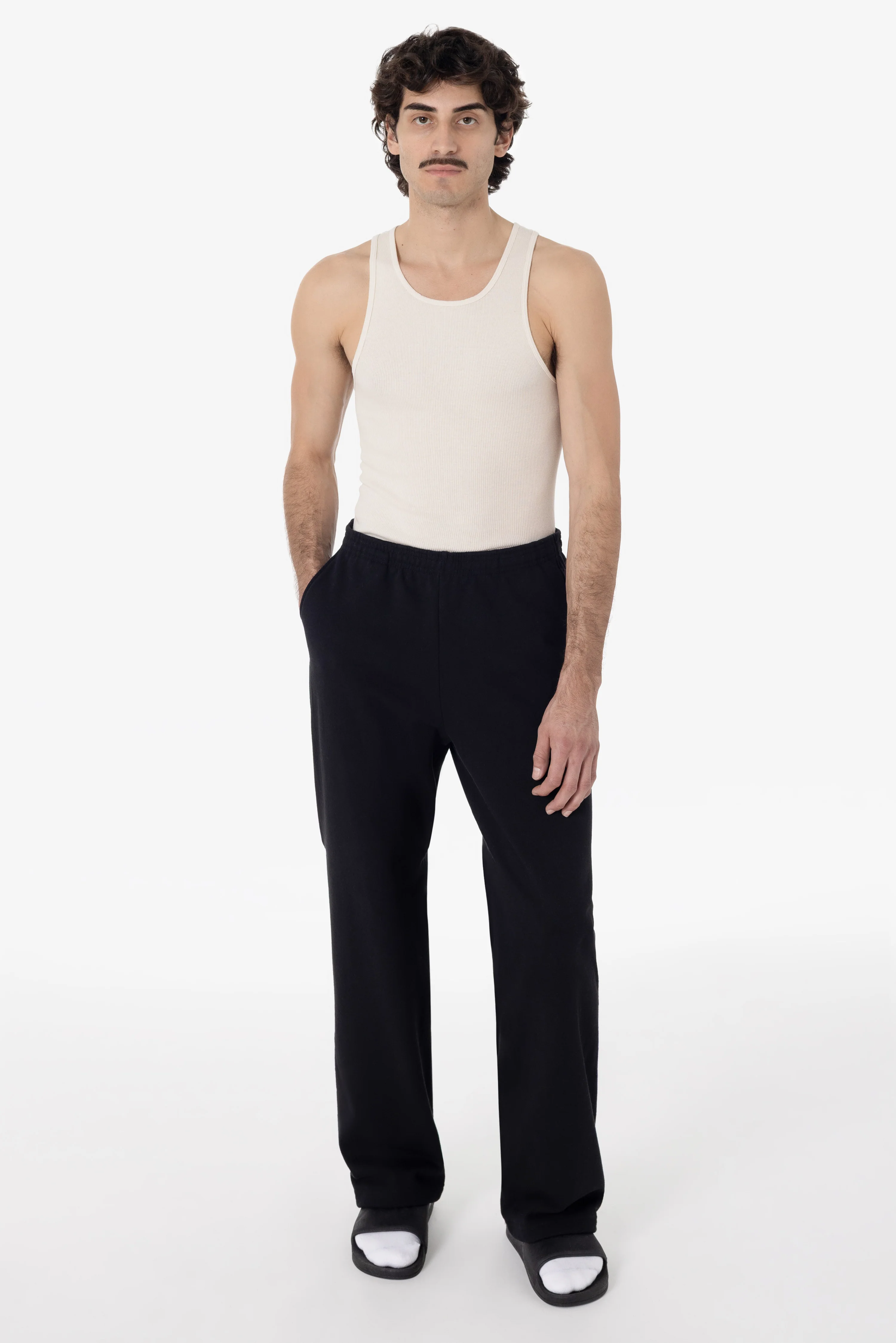 HF05 - Heavy Fleece Wide Leg Sweatpants (Piece Dye) - Image 7