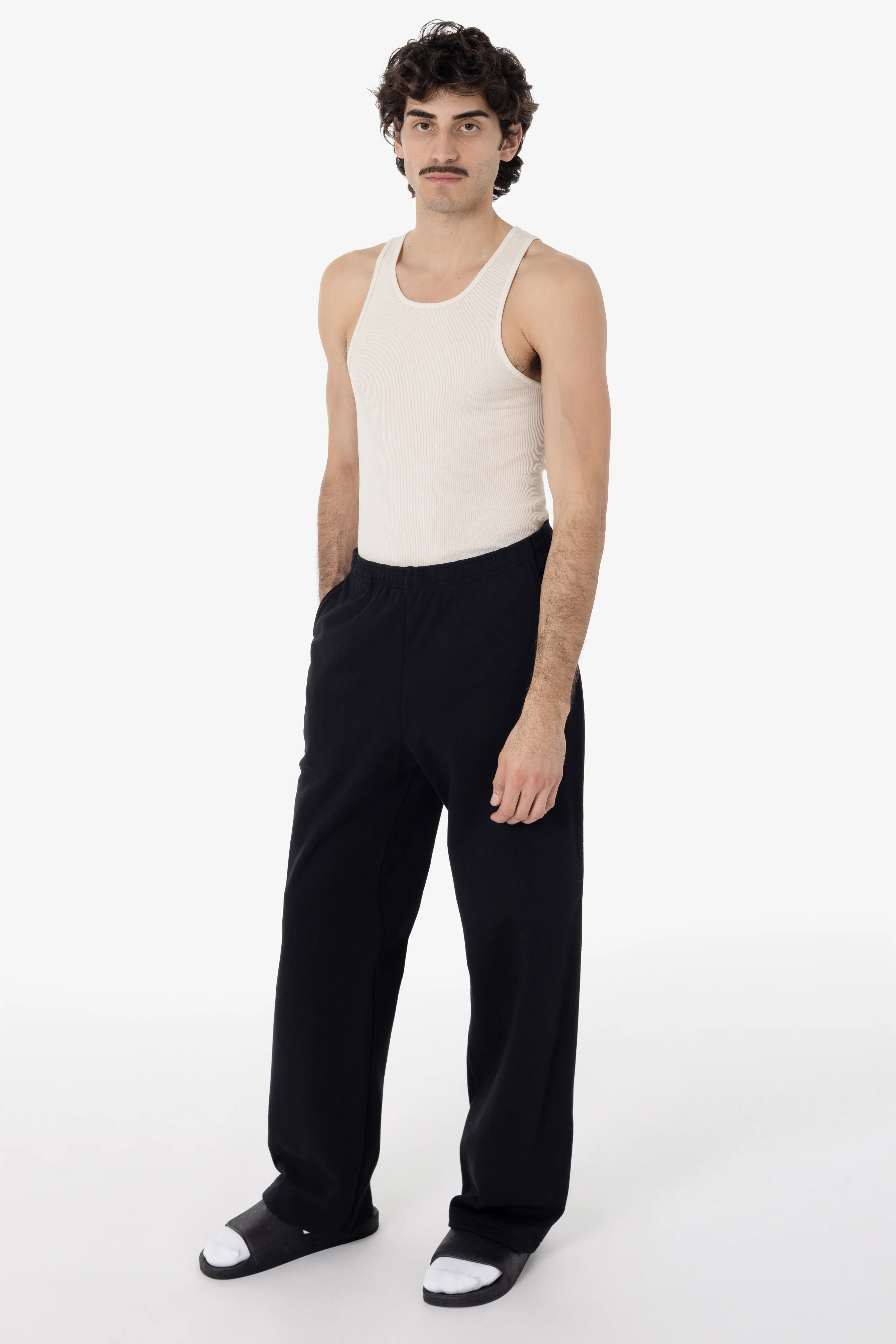 HF05 - Heavy Fleece Wide Leg Sweatpants (Piece Dye) - Image 8