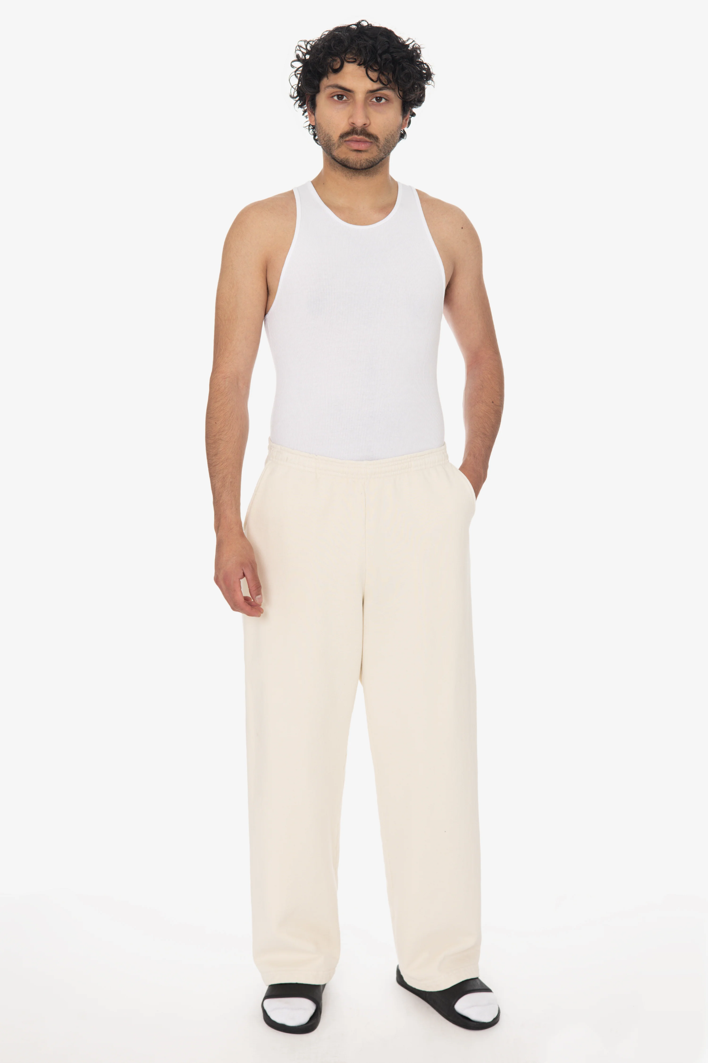 HF05 - Heavy Fleece Wide Leg Sweatpants (Garment Dye) - Image 5