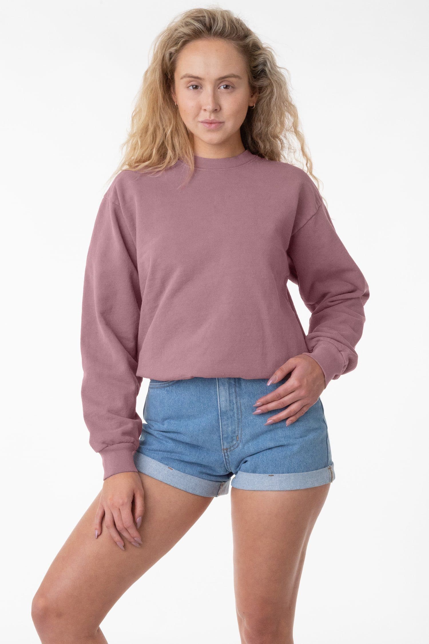 HF07 - Heavy Fleece Crewneck Sweatshirt (Garment Dye) - Image 50
