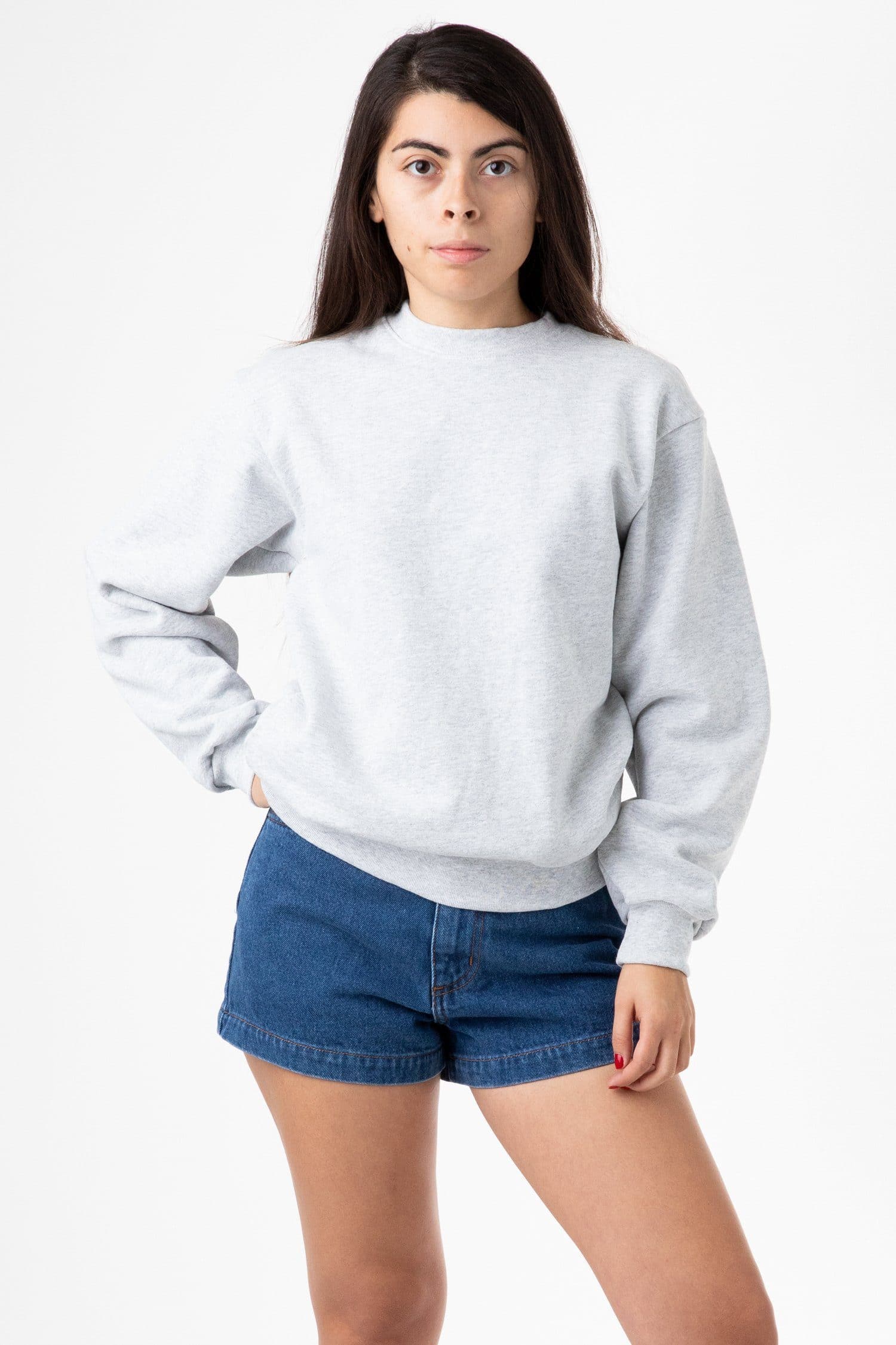 HF07 - Heavy Fleece Crewneck Sweatshirt (Piece Dye) - Image 16