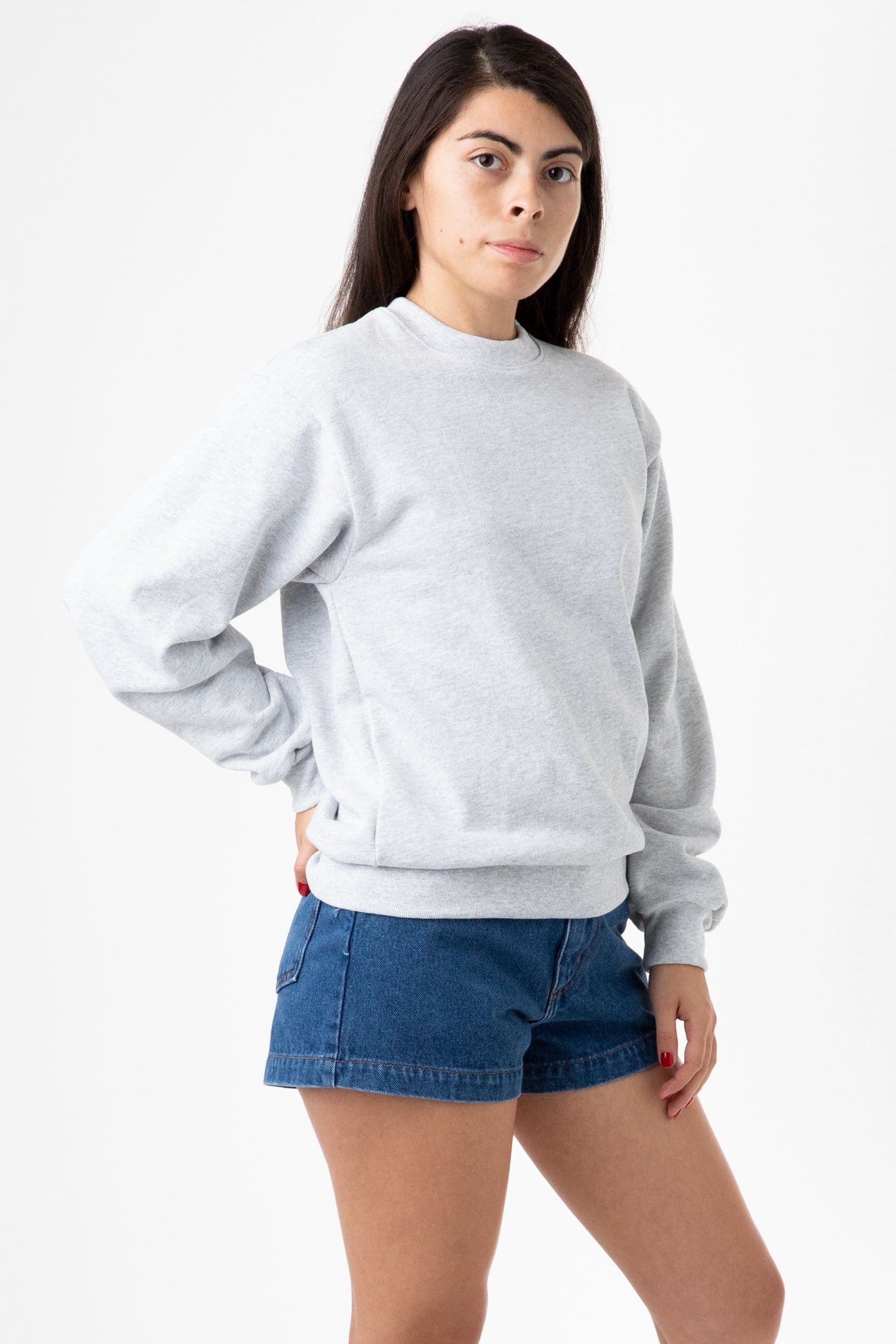 HF07 - Heavy Fleece Crewneck Sweatshirt (Piece Dye) - Image 17