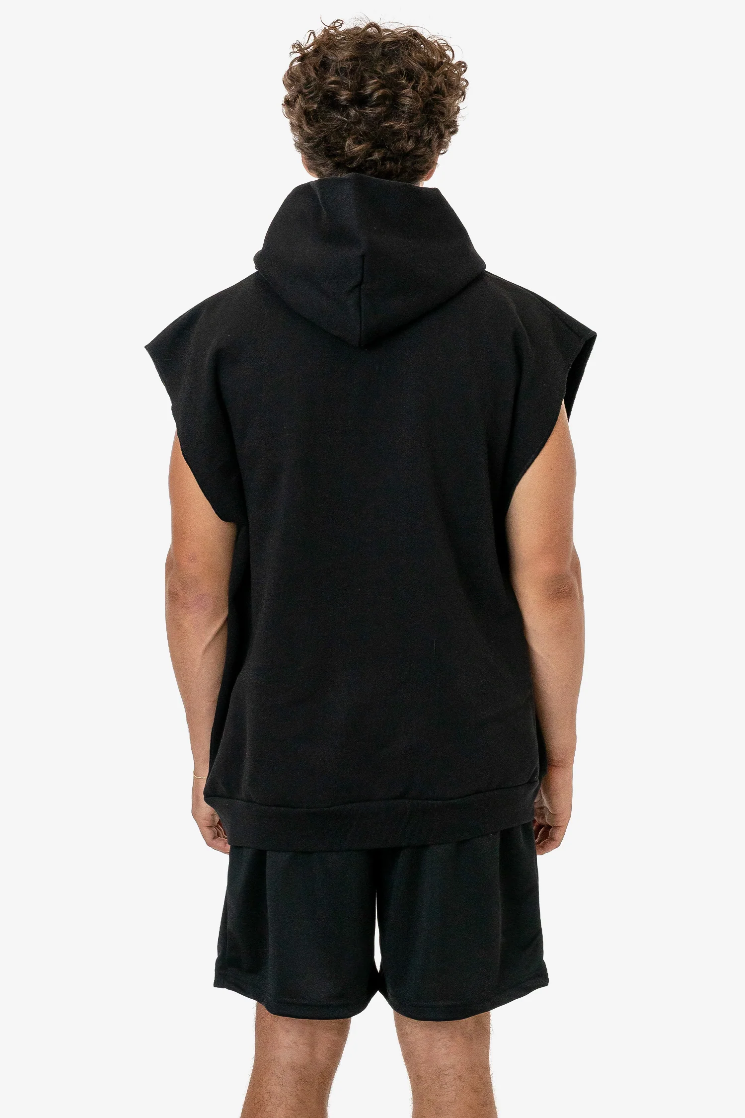HF08 - Heavy Fleece Sleeveless Hoodie (Piece Dye) - Image 8