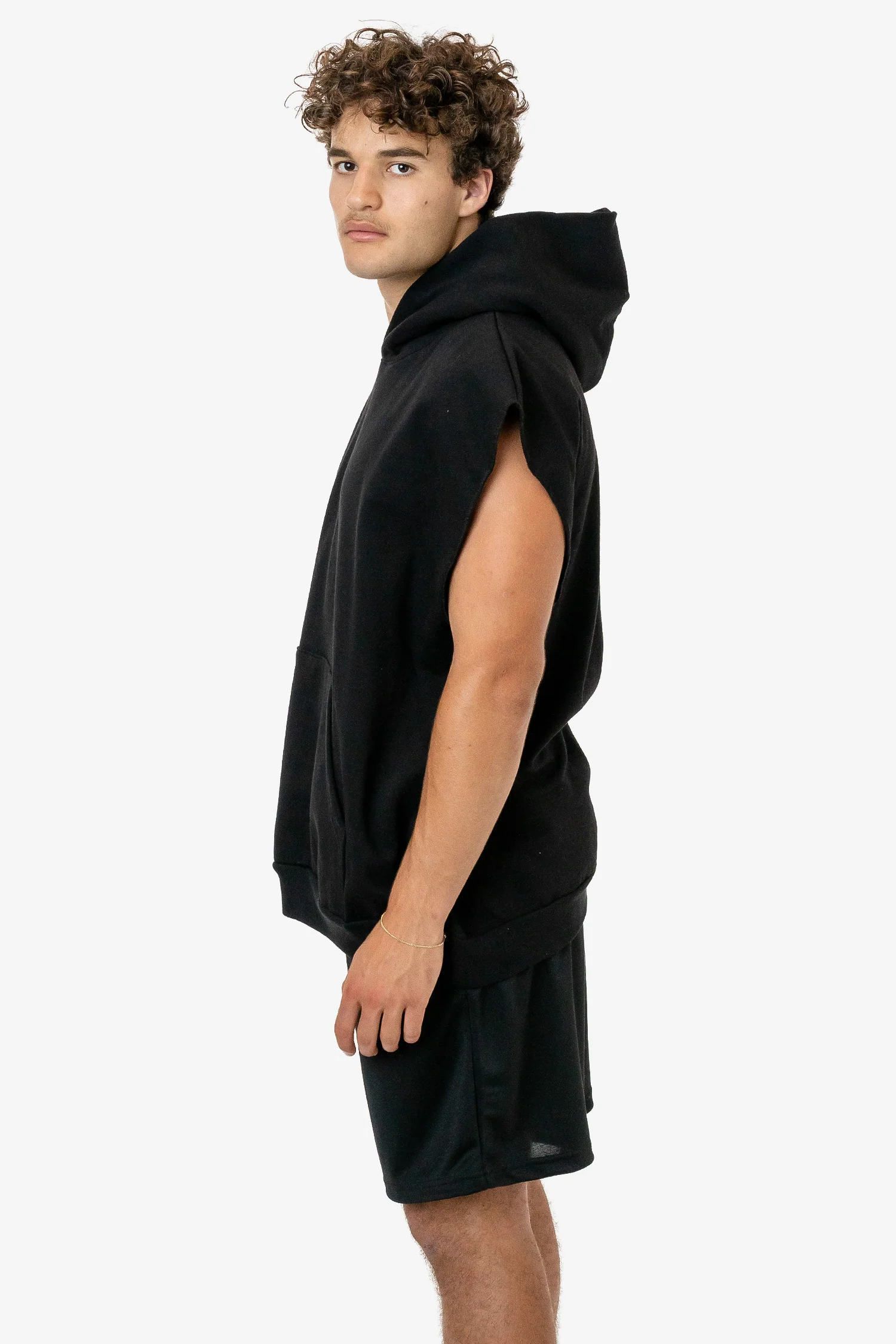 HF08 - Heavy Fleece Sleeveless Hoodie (Piece Dye) - Image 9
