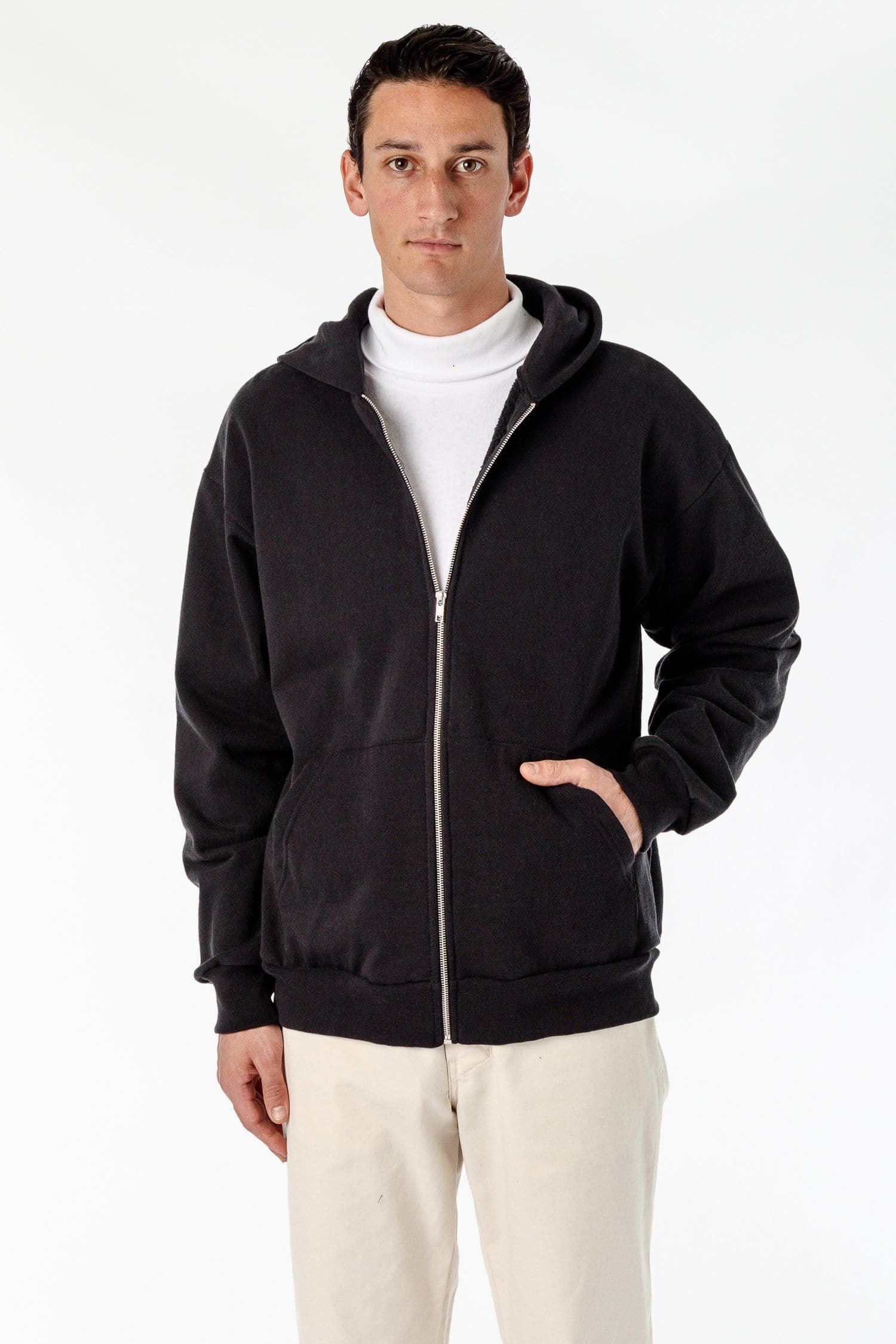 HF10 - Heavy Fleece Zip-Up Hoodie (Piece Dye) - Image 10