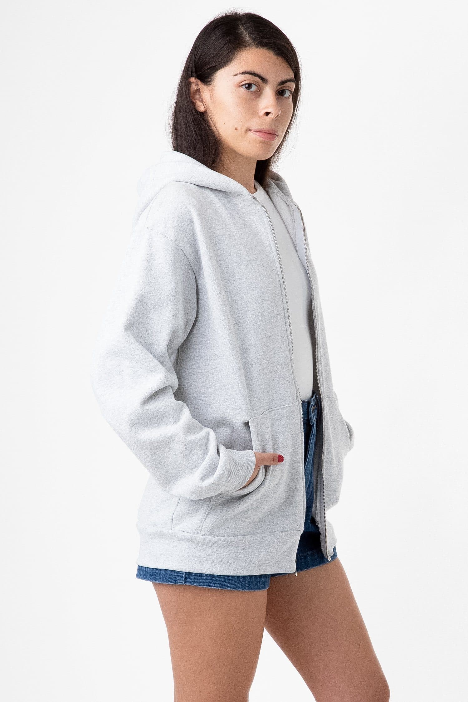 HF10 - Heavy Fleece Zip-Up Hoodie (Piece Dye) - Image 14