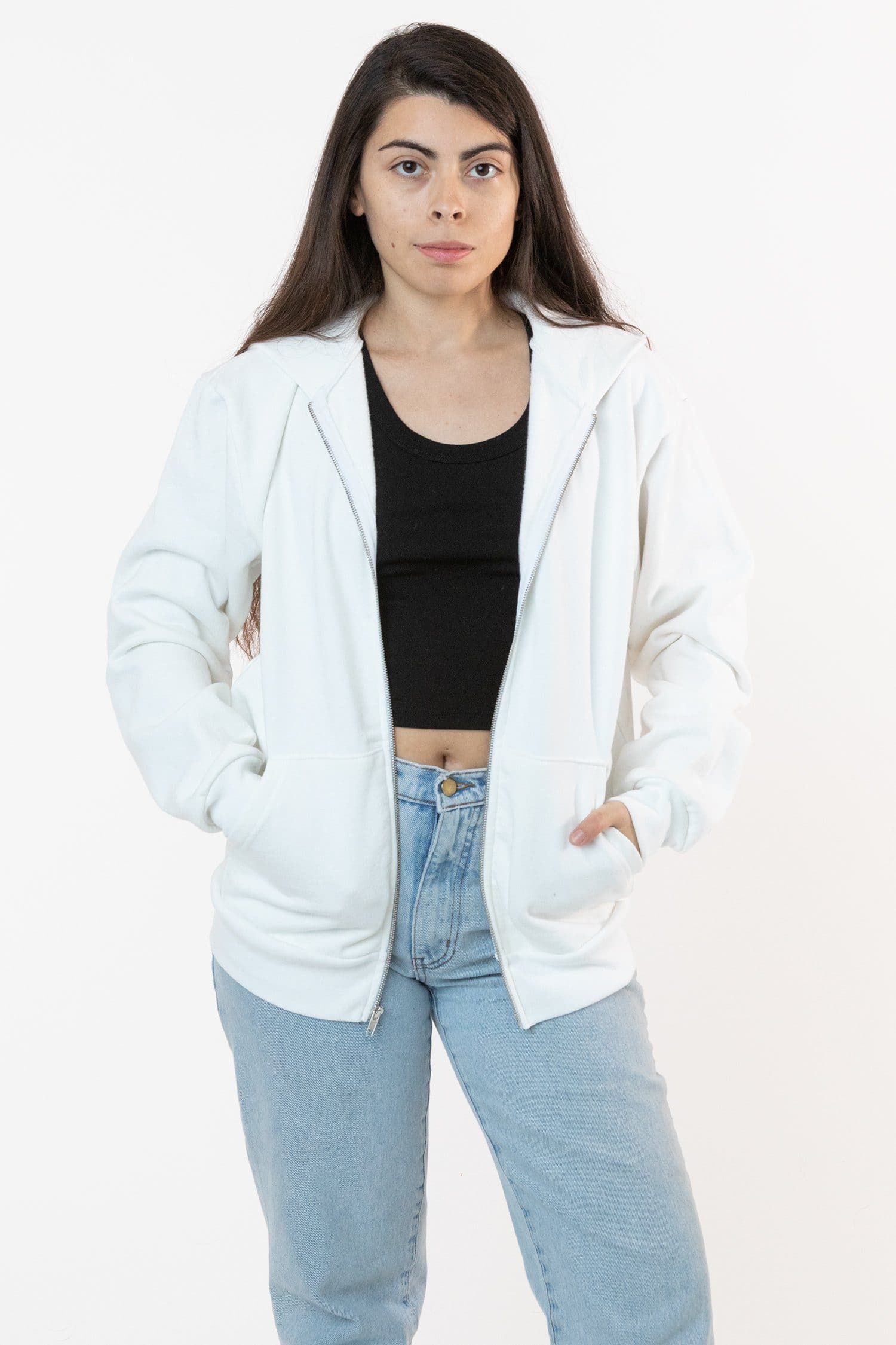 HF10 - Heavy Fleece Zip-Up Hoodie (Piece Dye) - Image 20