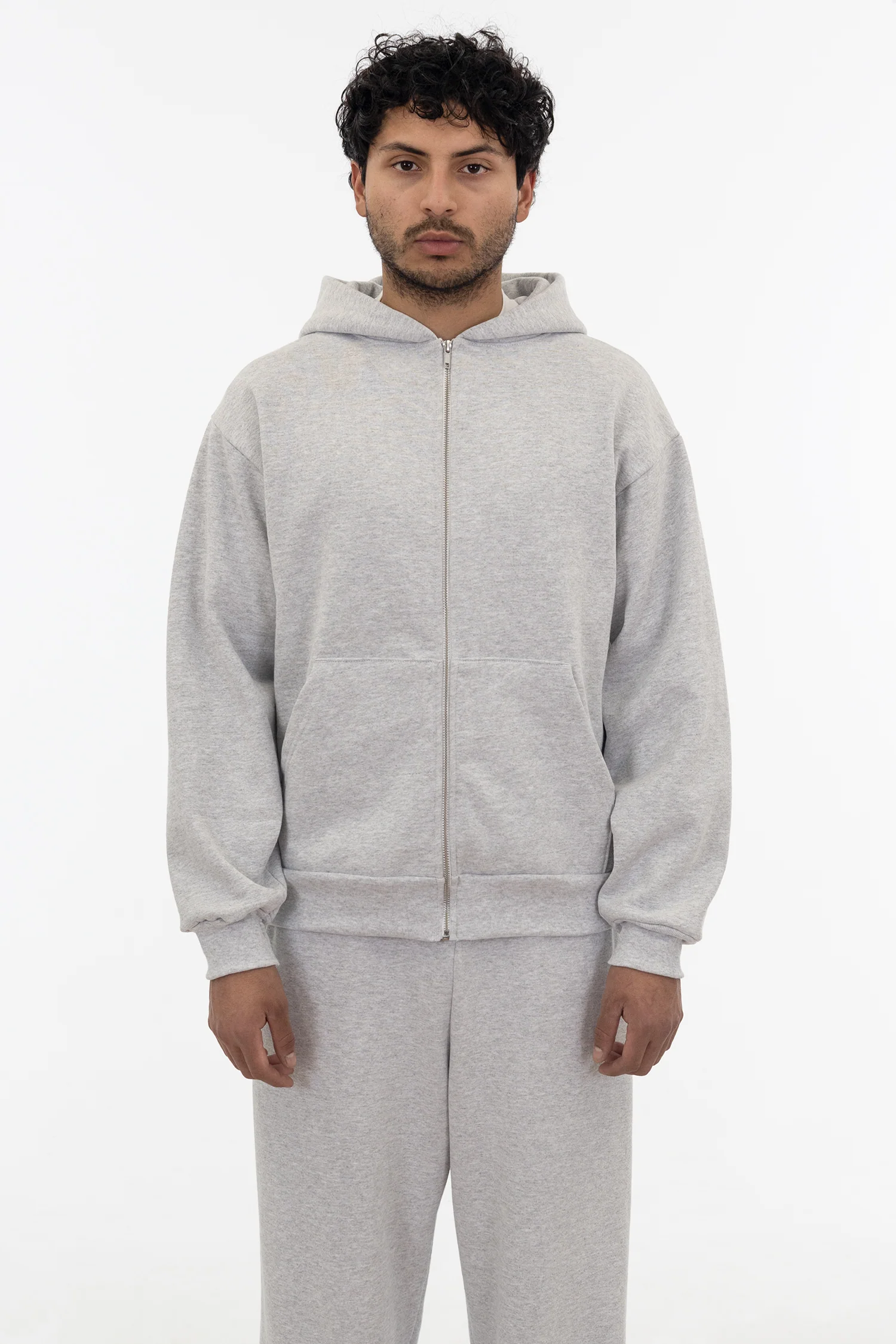 HF10 - Heavy Fleece Zip-Up Hoodie (Piece Dye) - Image 3