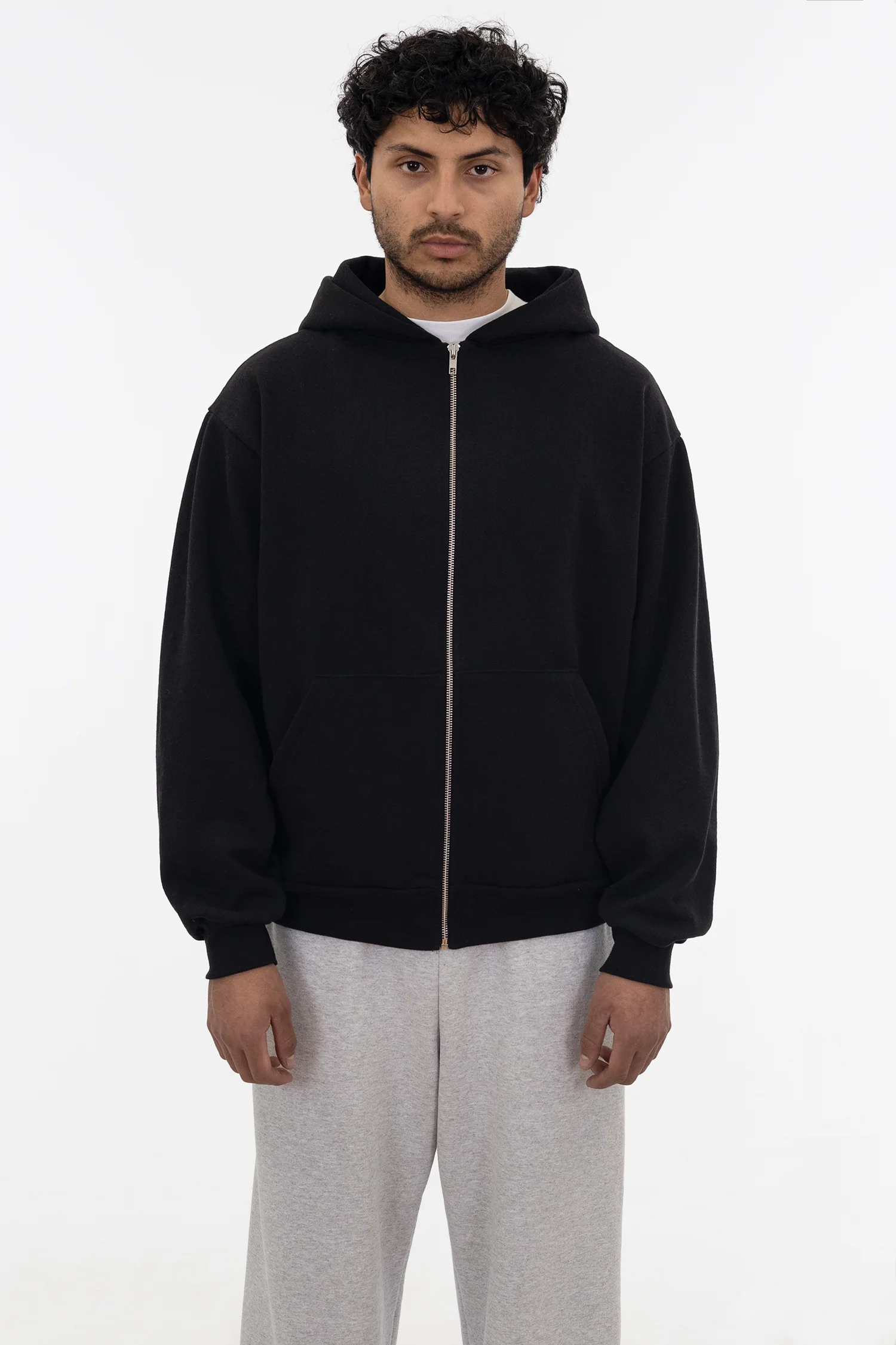 HF10 - Heavy Fleece Zip-Up Hoodie (Piece Dye) - Image 4