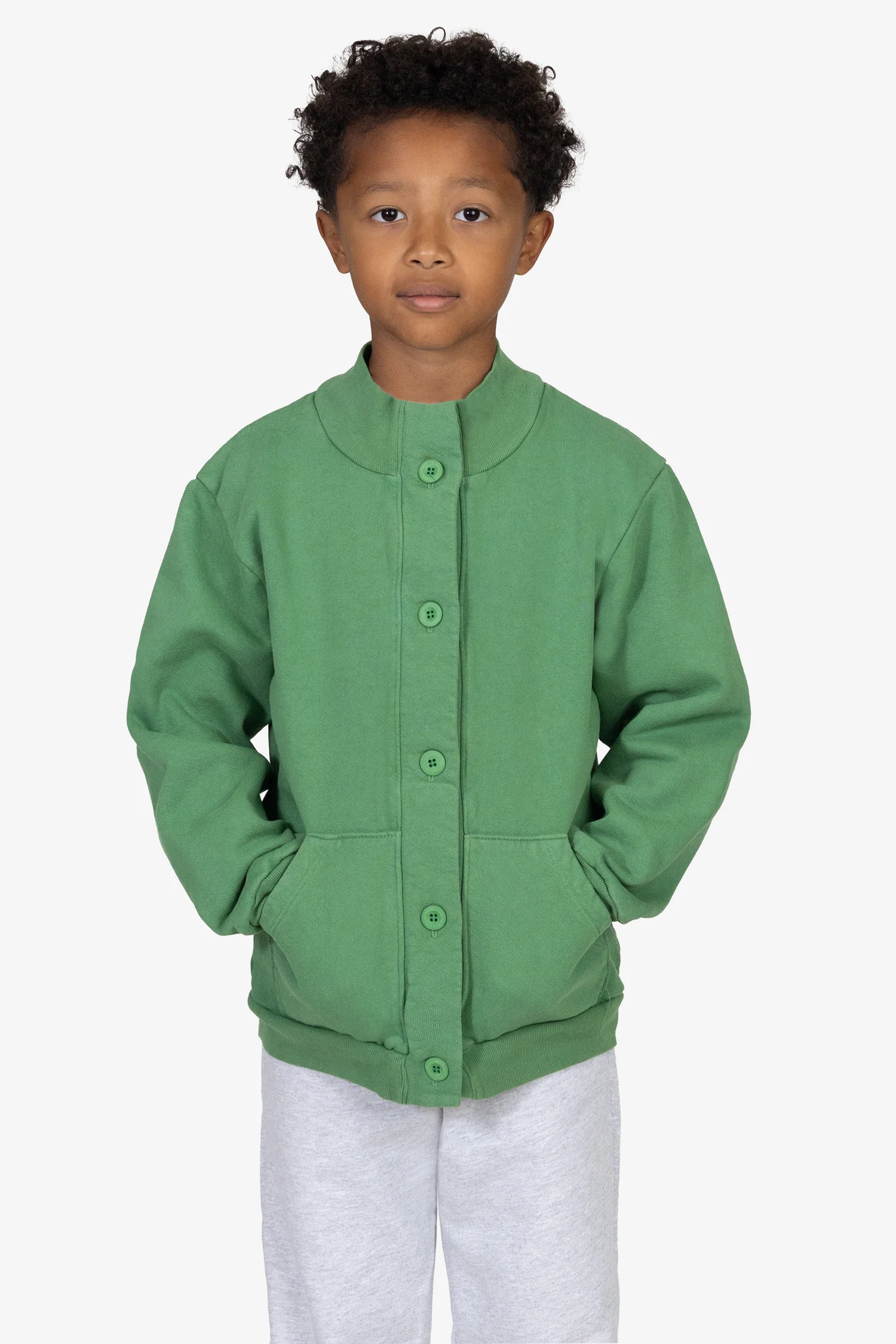 HF1001GD - Kids Heavy Fleece Jacket - Image 3