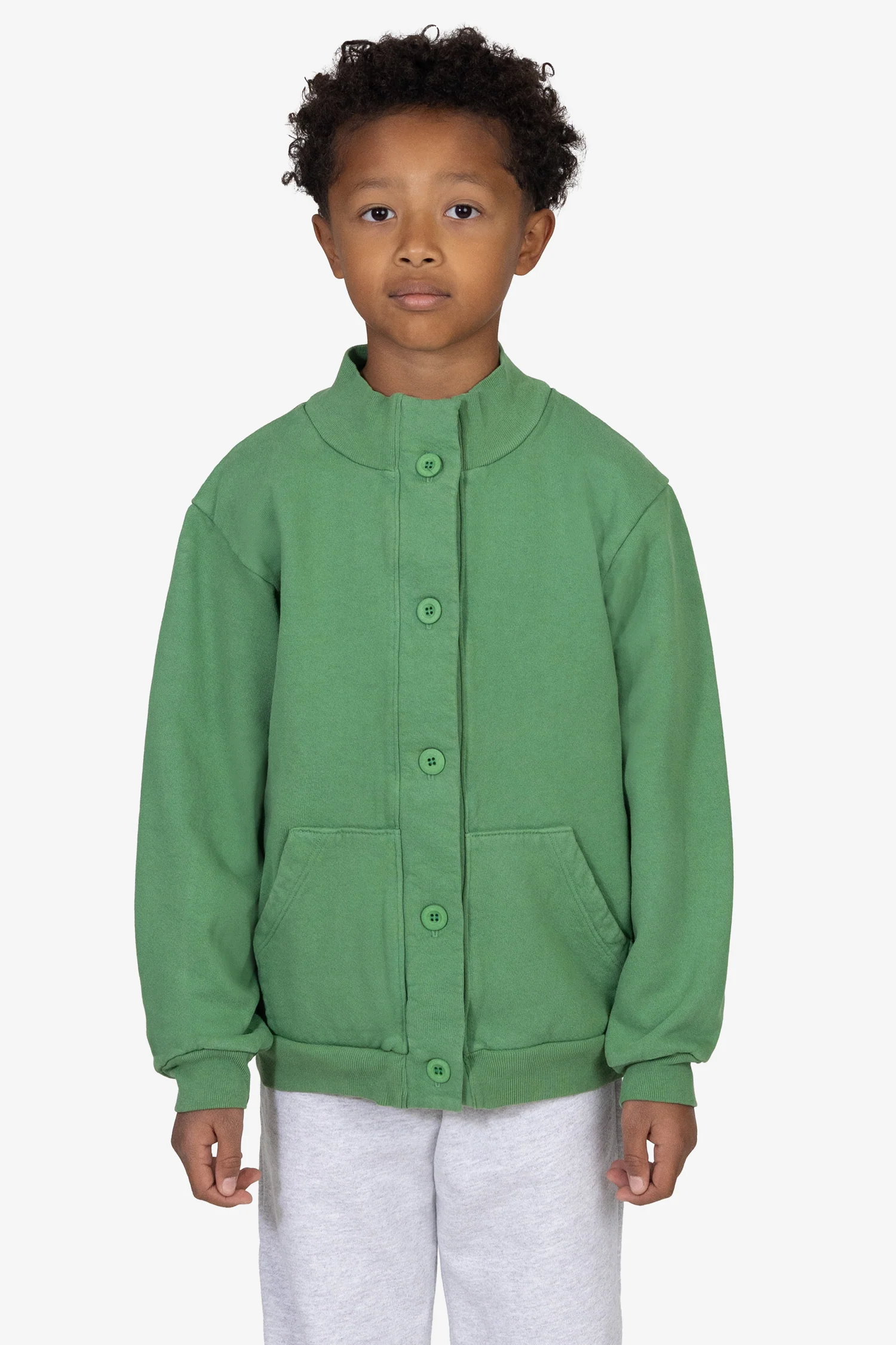 HF1001GD - Kids Heavy Fleece Jacket - Image 4