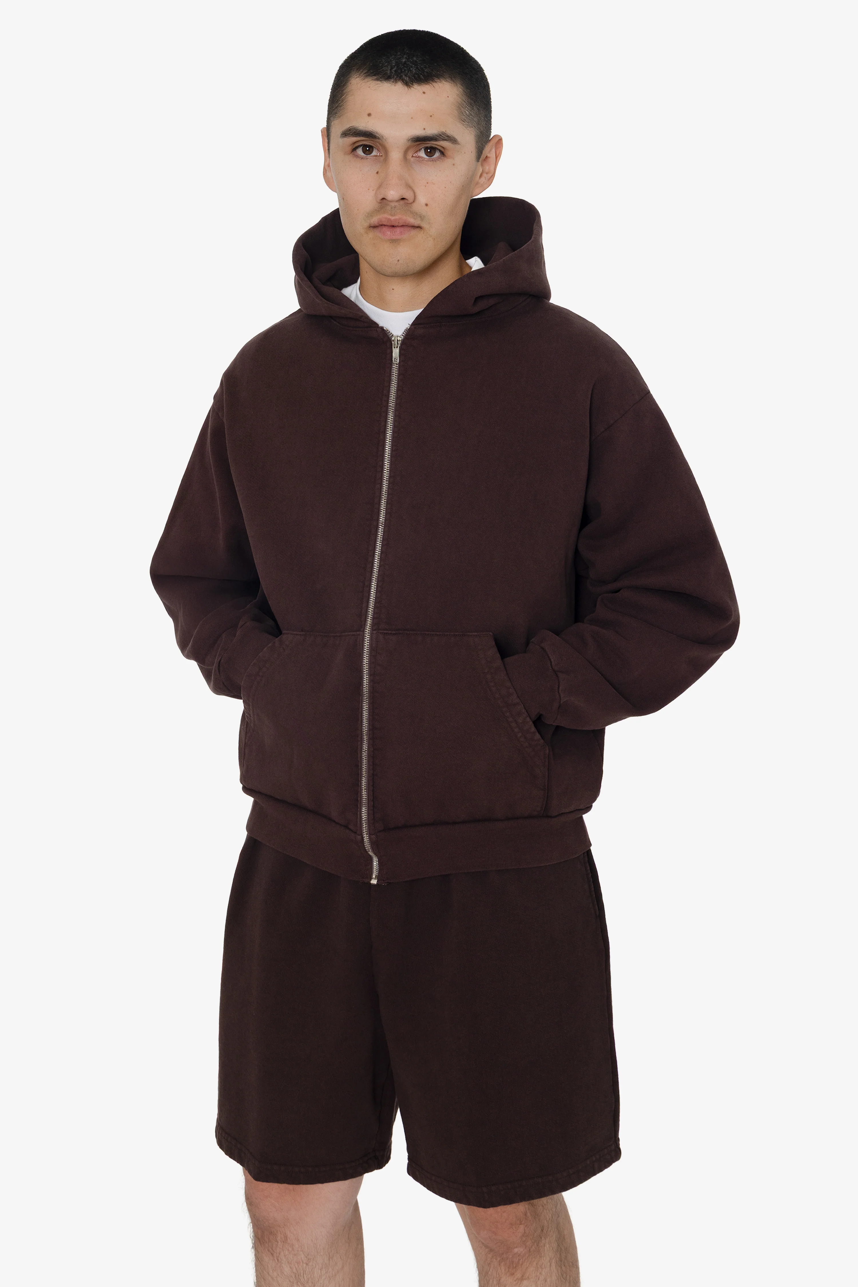 HF10 - Heavy Fleece Zip-Up Hoodie (Garment Dye) - Image 10