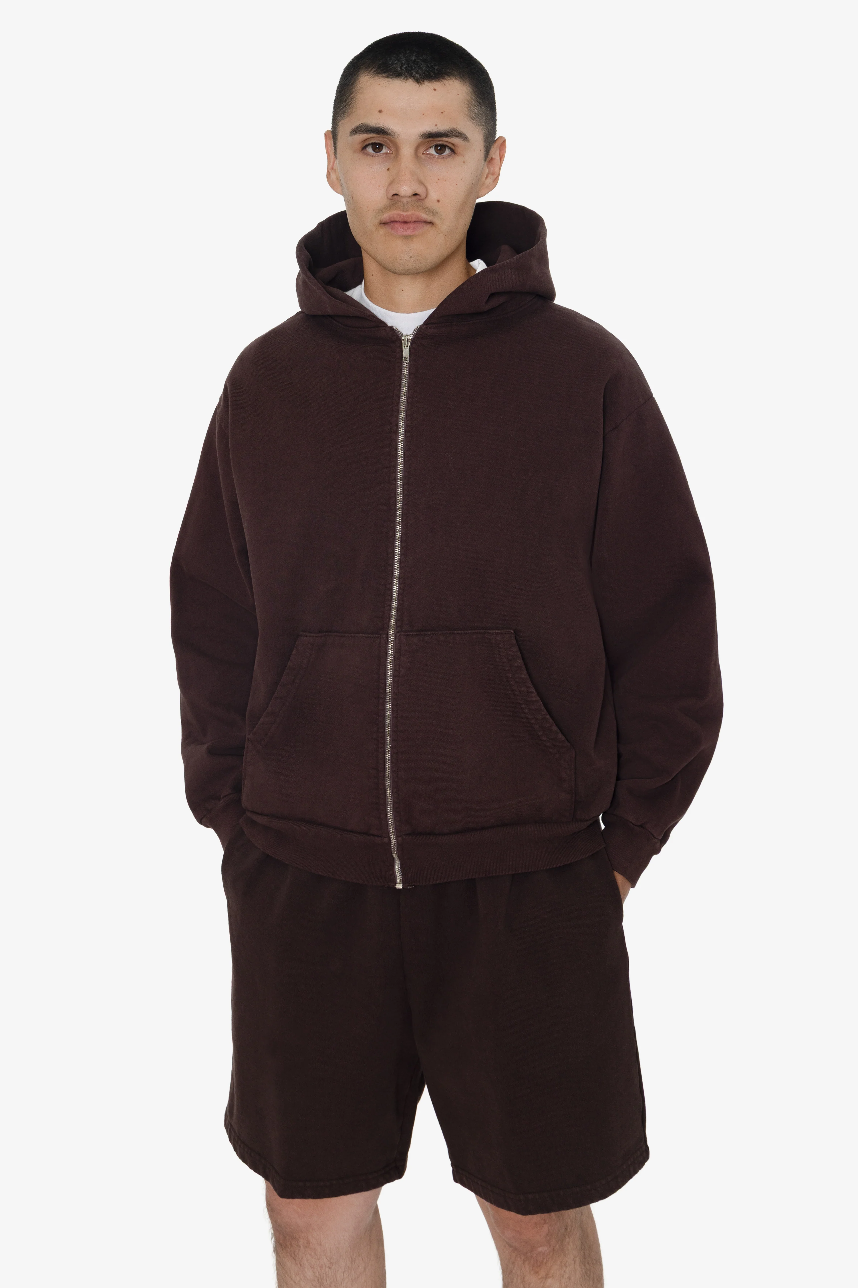 HF10 - Heavy Fleece Zip-Up Hoodie (Garment Dye) - Image 9
