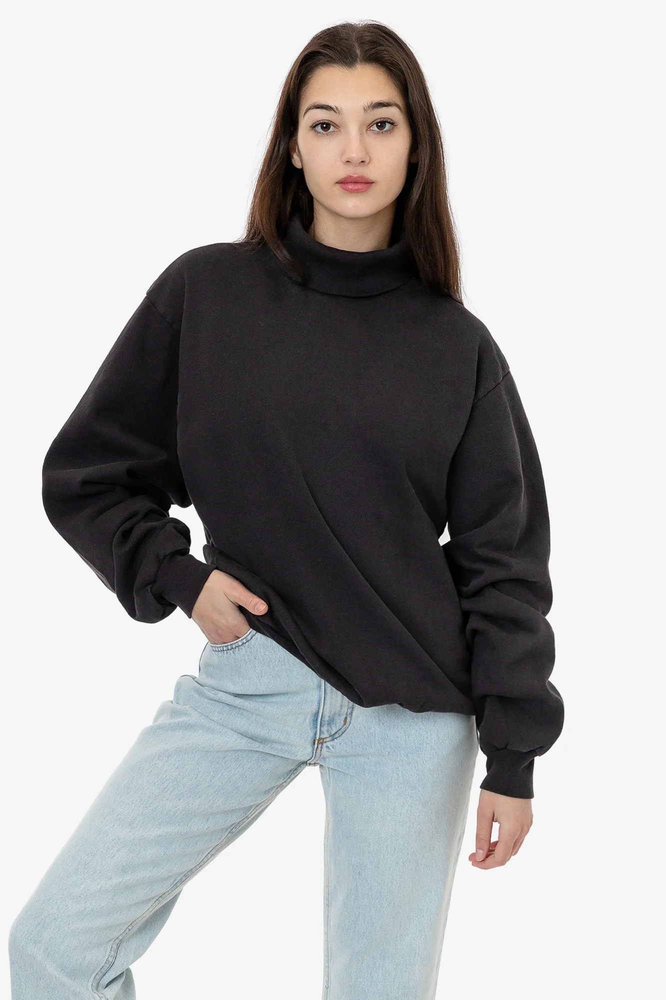 HF13 - Heavy Fleece Turtleneck (Garment Dye) - Image 2