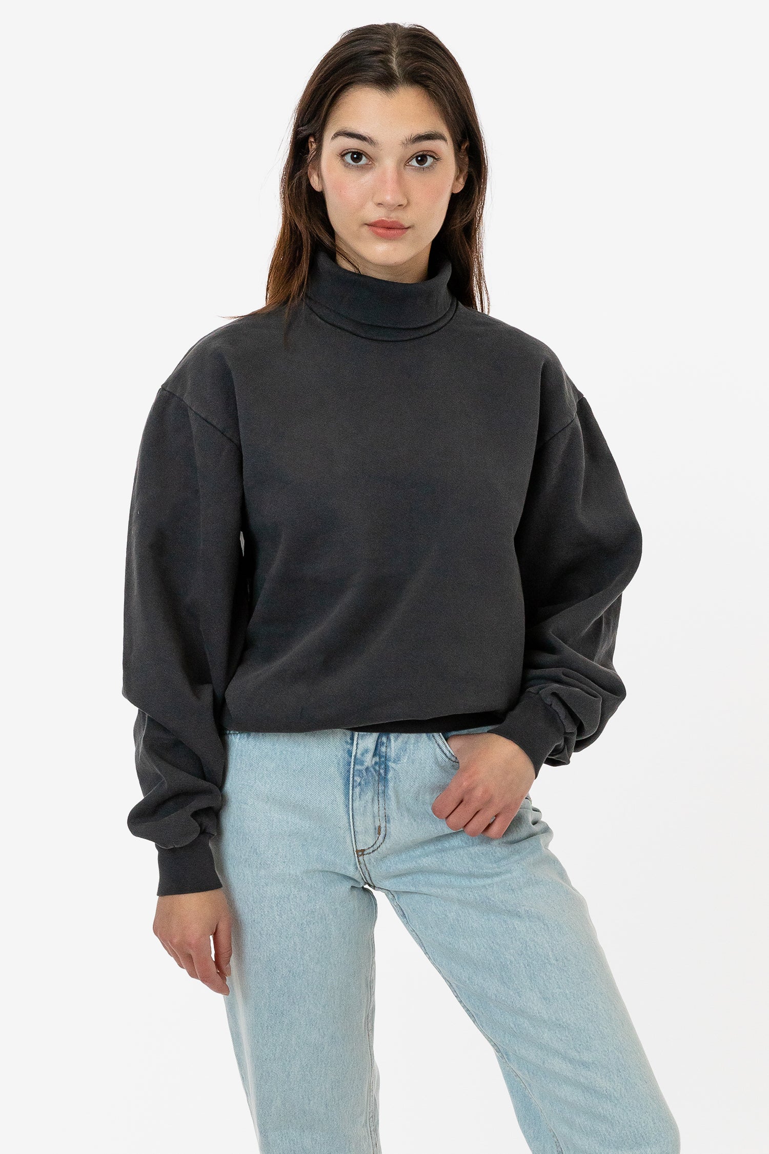 HF13 - Heavy Fleece Turtleneck (Garment Dye) - Image 8