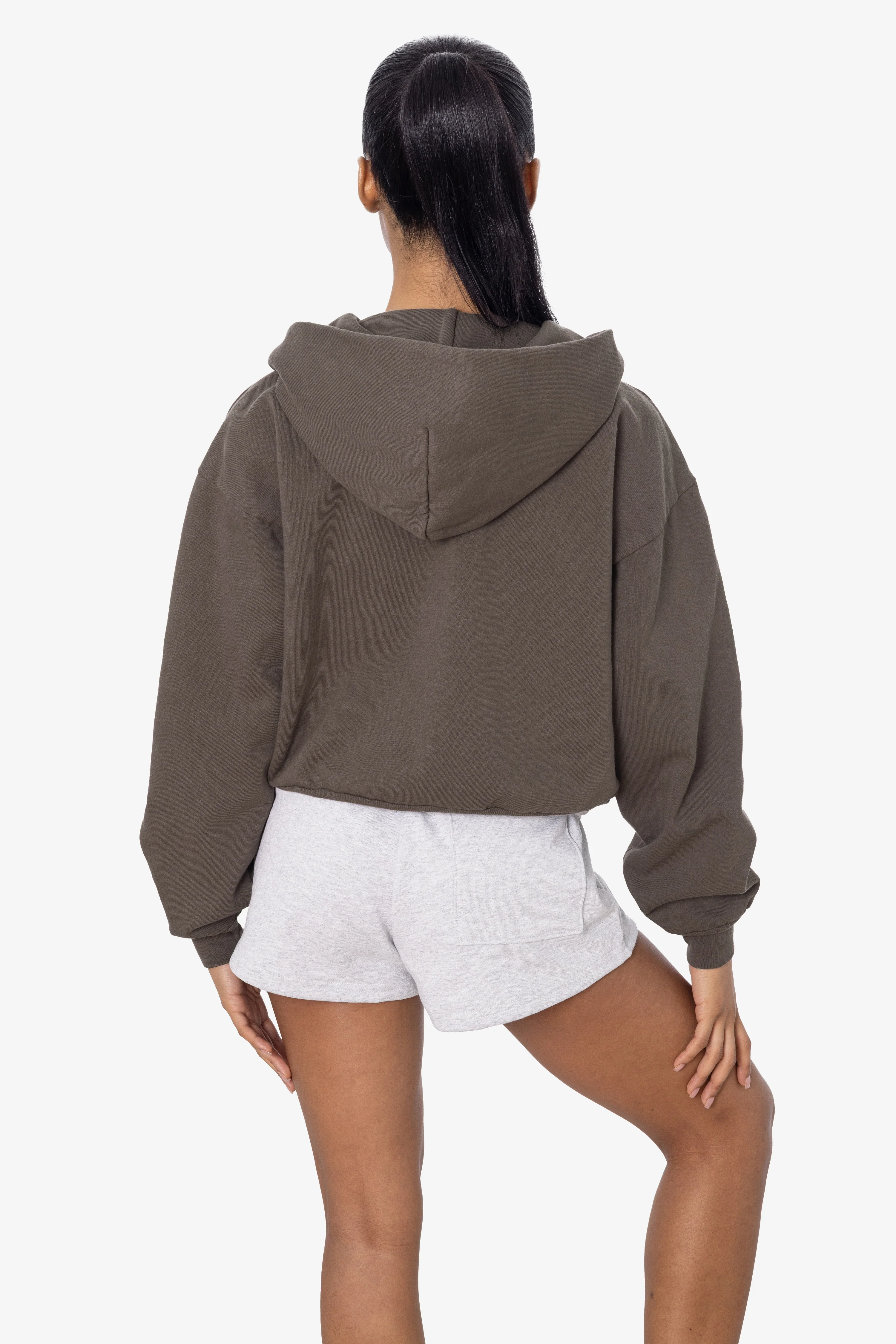HF16 - Heavy Fleece Cropped Zip-Up Hoodie (Garment Dye) - Image 22