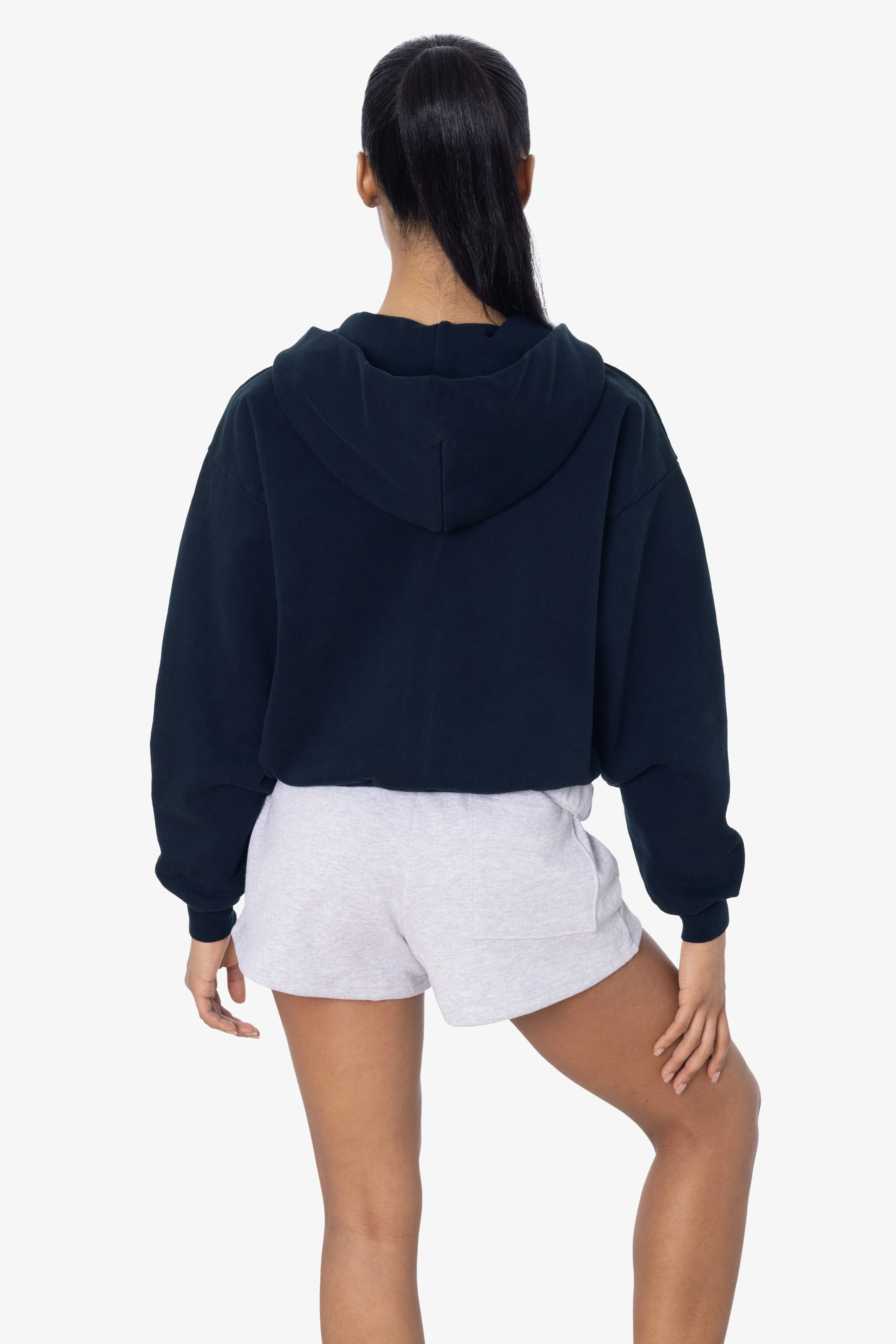 HF16 - Heavy Fleece Cropped Zip-Up Hoodie (Garment Dye) - Image 35