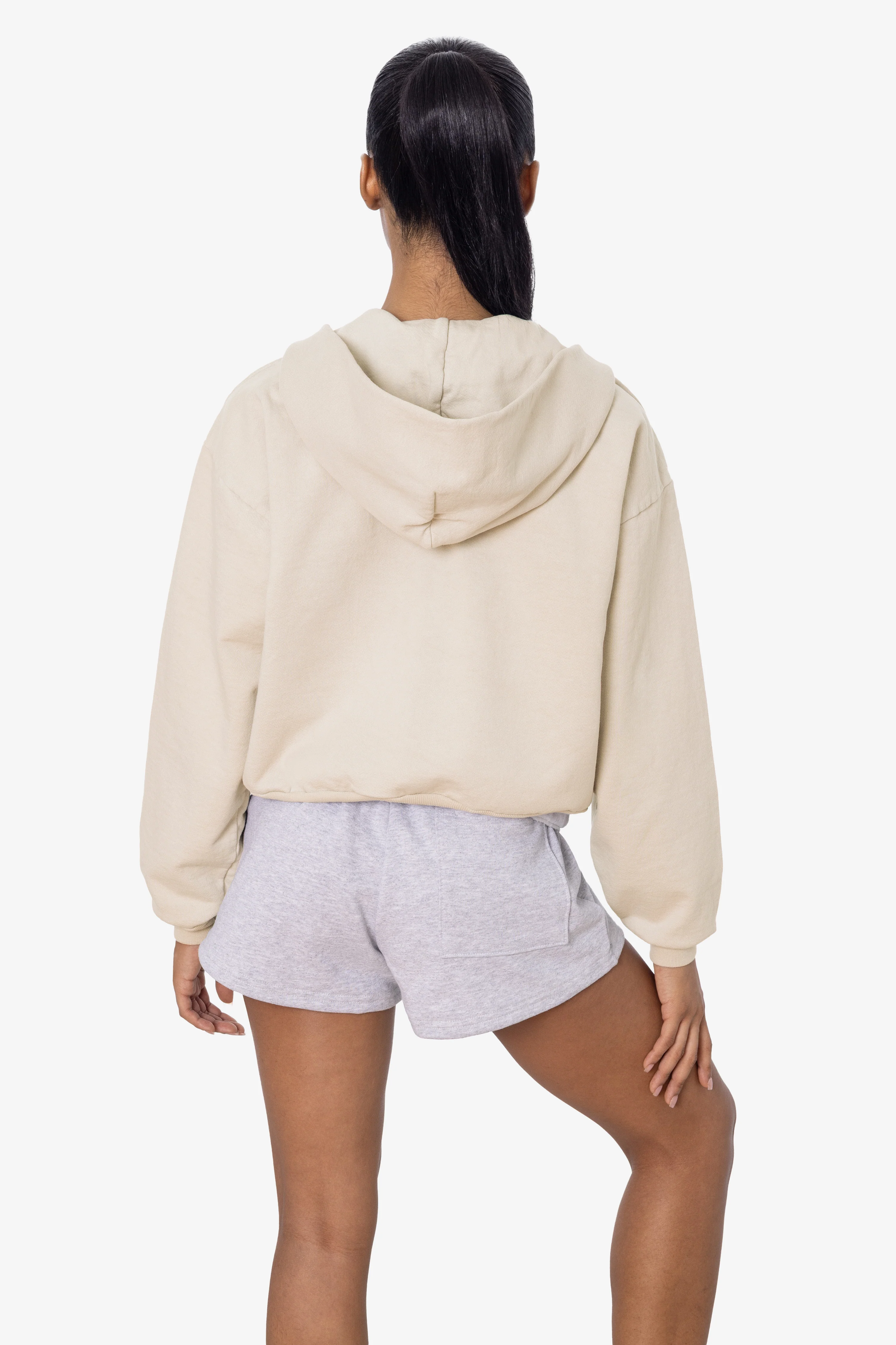 HF16 - Heavy Fleece Cropped Zip-Up Hoodie (Garment Dye) - Image 37