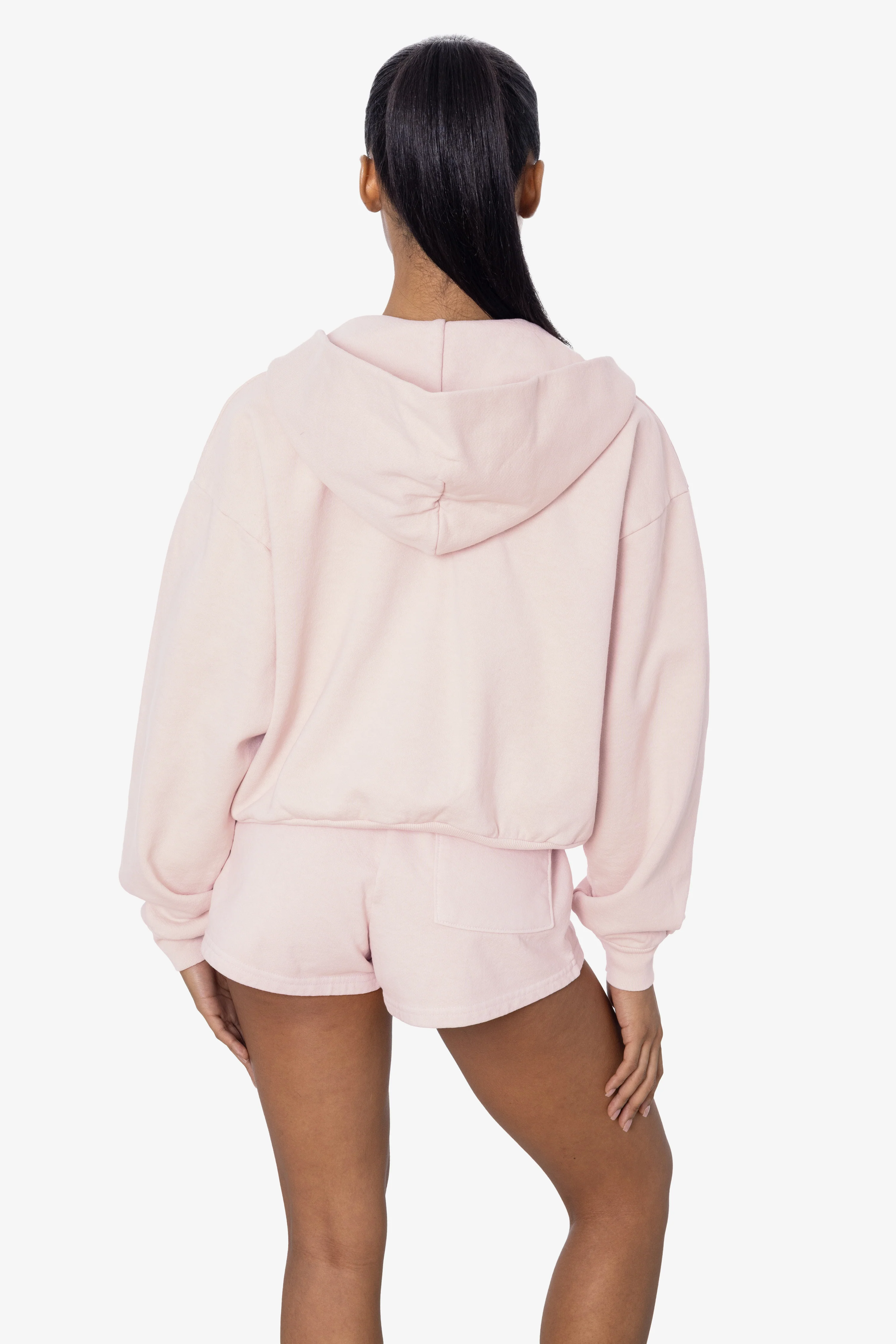 HF16 - Heavy Fleece Cropped Zip-Up Hoodie (Garment Dye) - Image 43