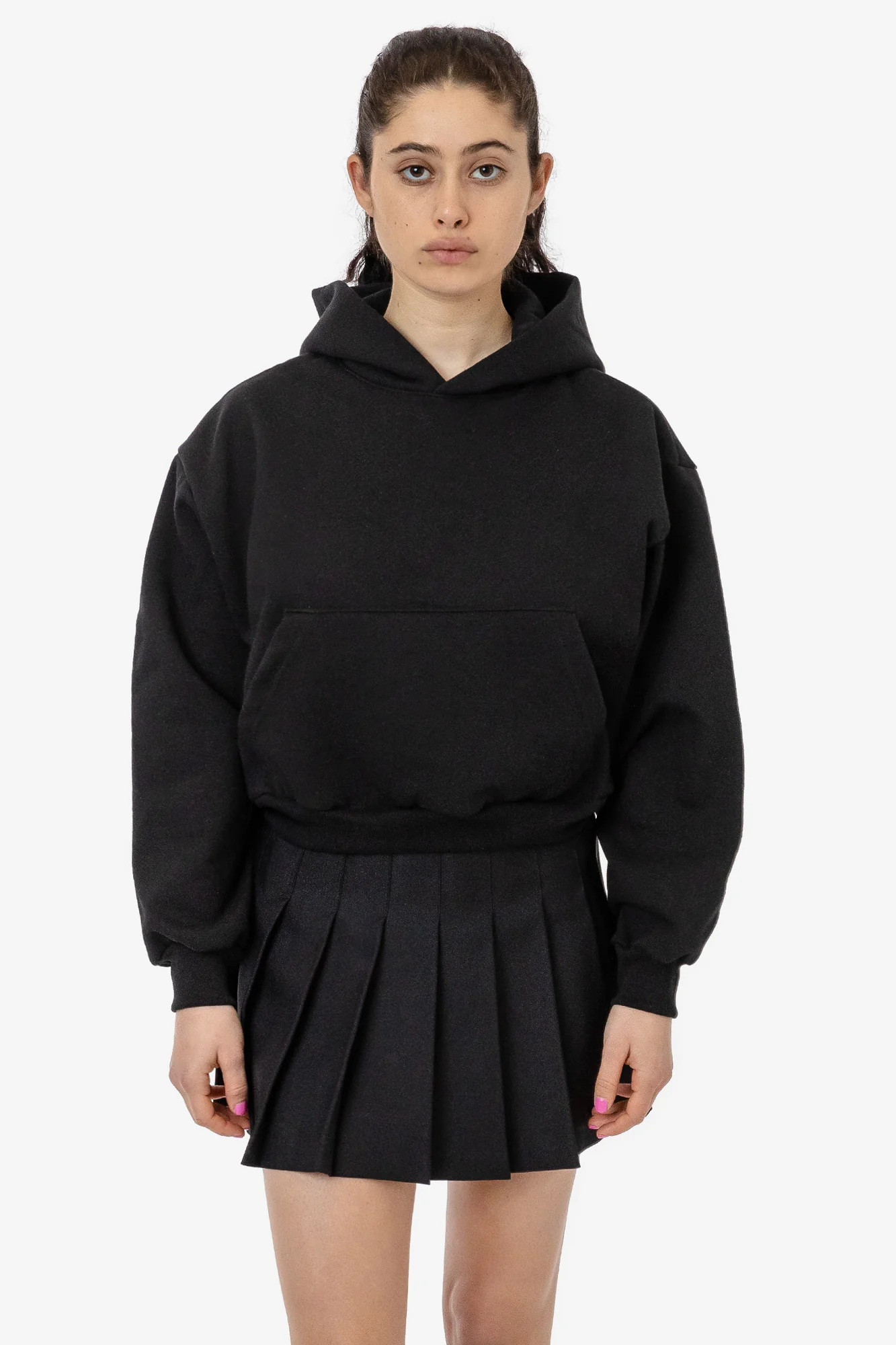 HF19 - Heavy Fleece Cropped Hoodie (Piece Dye) - Image 10