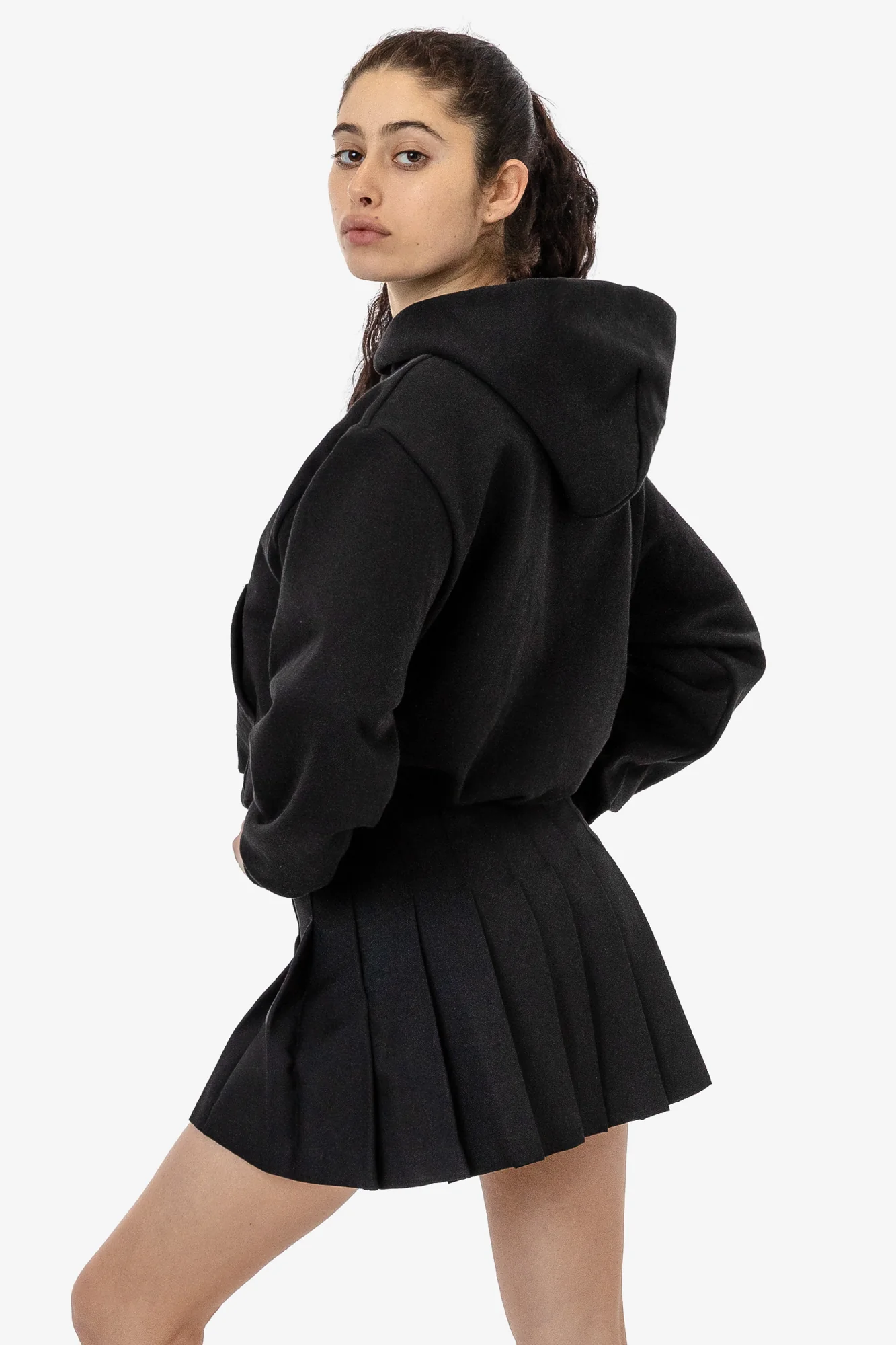 HF19 - Heavy Fleece Cropped Hoodie (Piece Dye) - Image 11