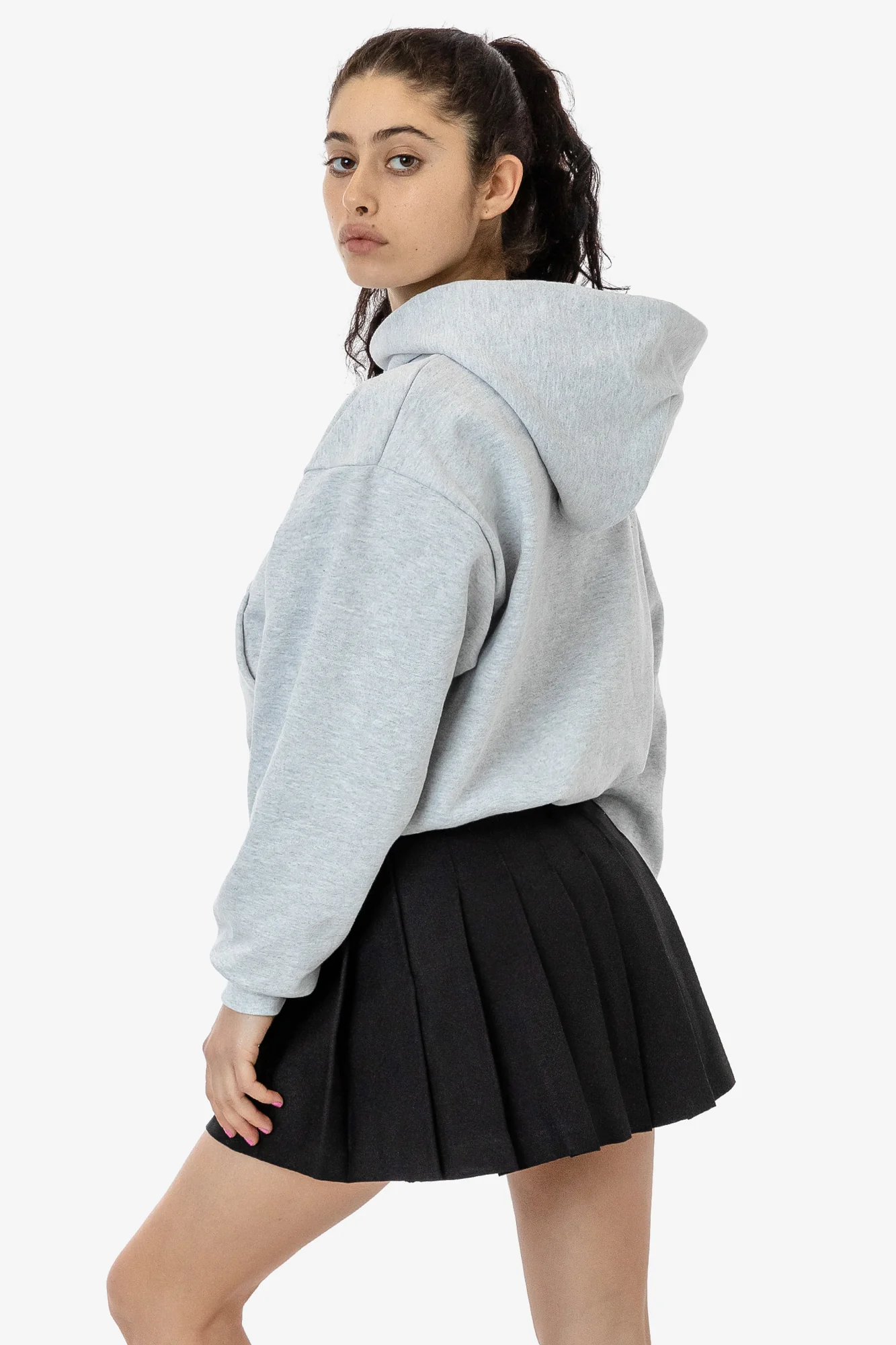 HF19 - Heavy Fleece Cropped Hoodie (Piece Dye) - Image 5