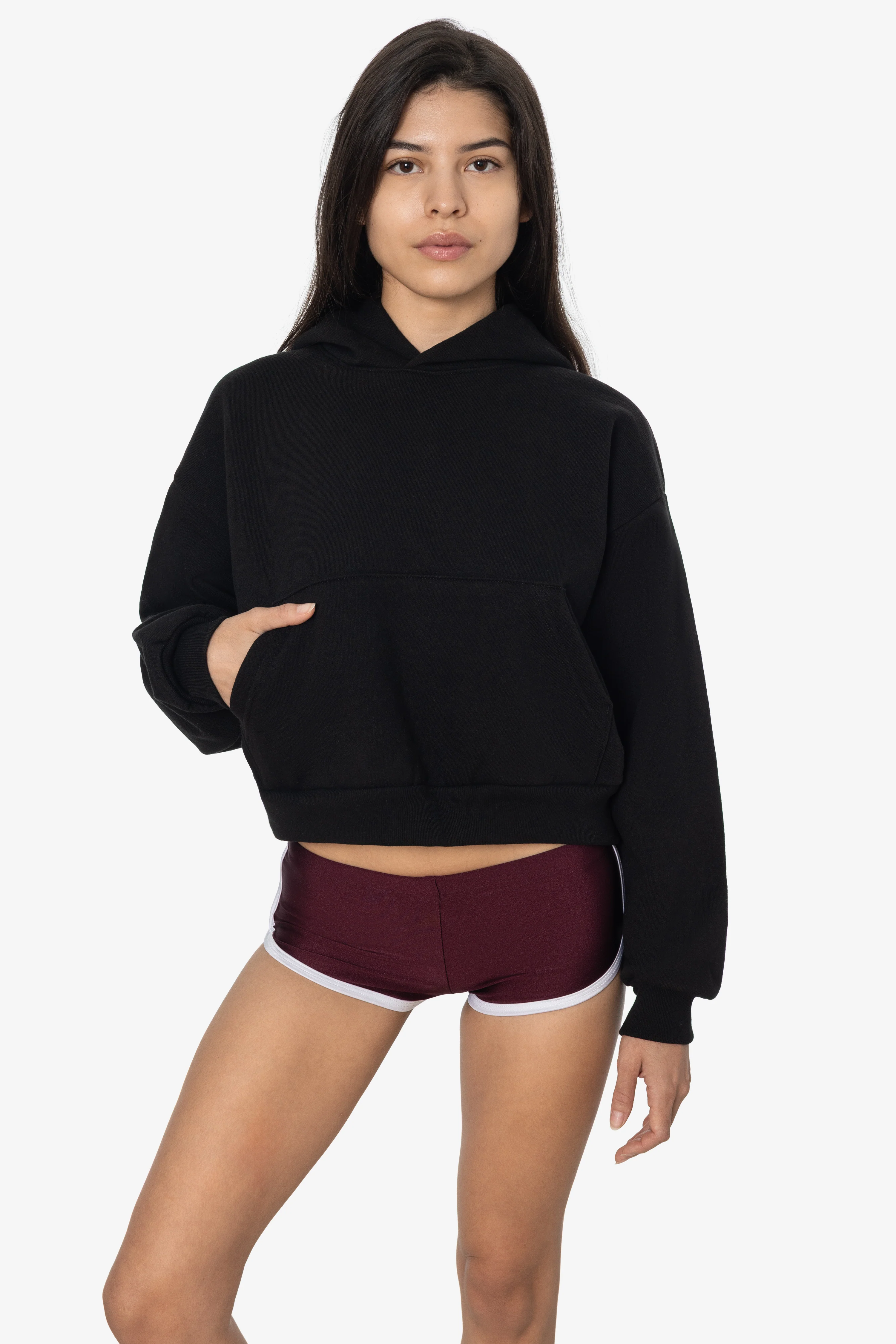 HF19 - Heavy Fleece Cropped Hoodie (Piece Dye) - Image 7