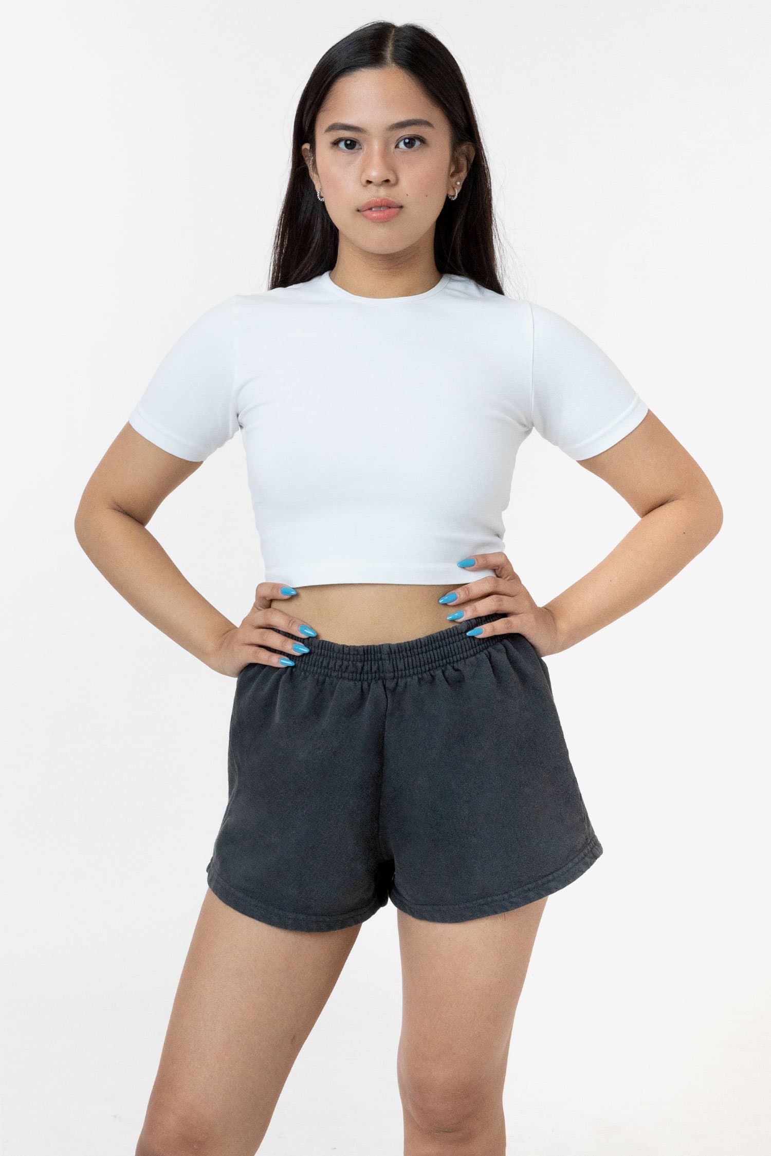 HF314 - Heavy Fleece Short Sweat Shorts (Garment Dye) - Image 43