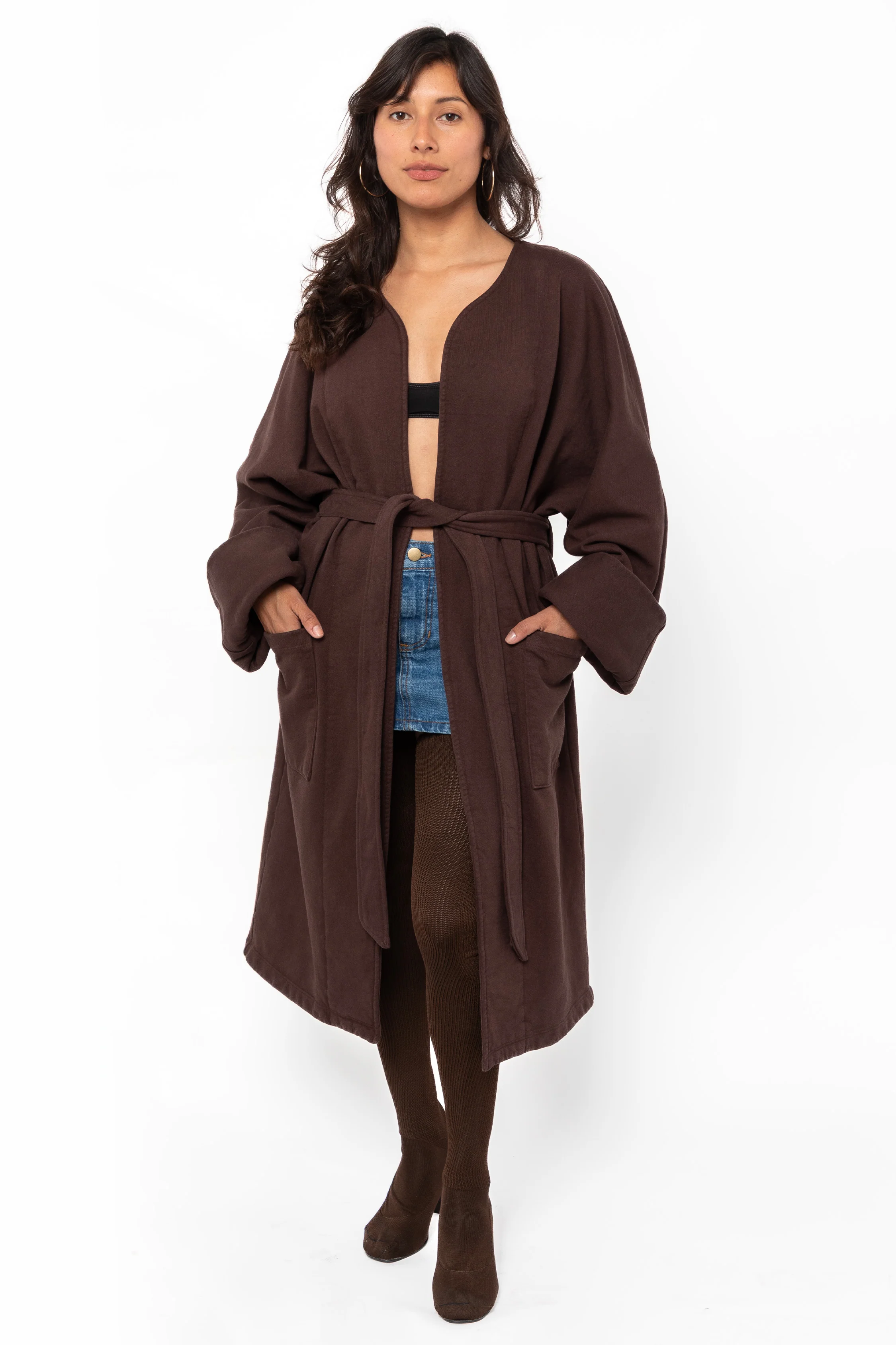 HF50GD - Heavy Fleece Wrap Coat - Image 10
