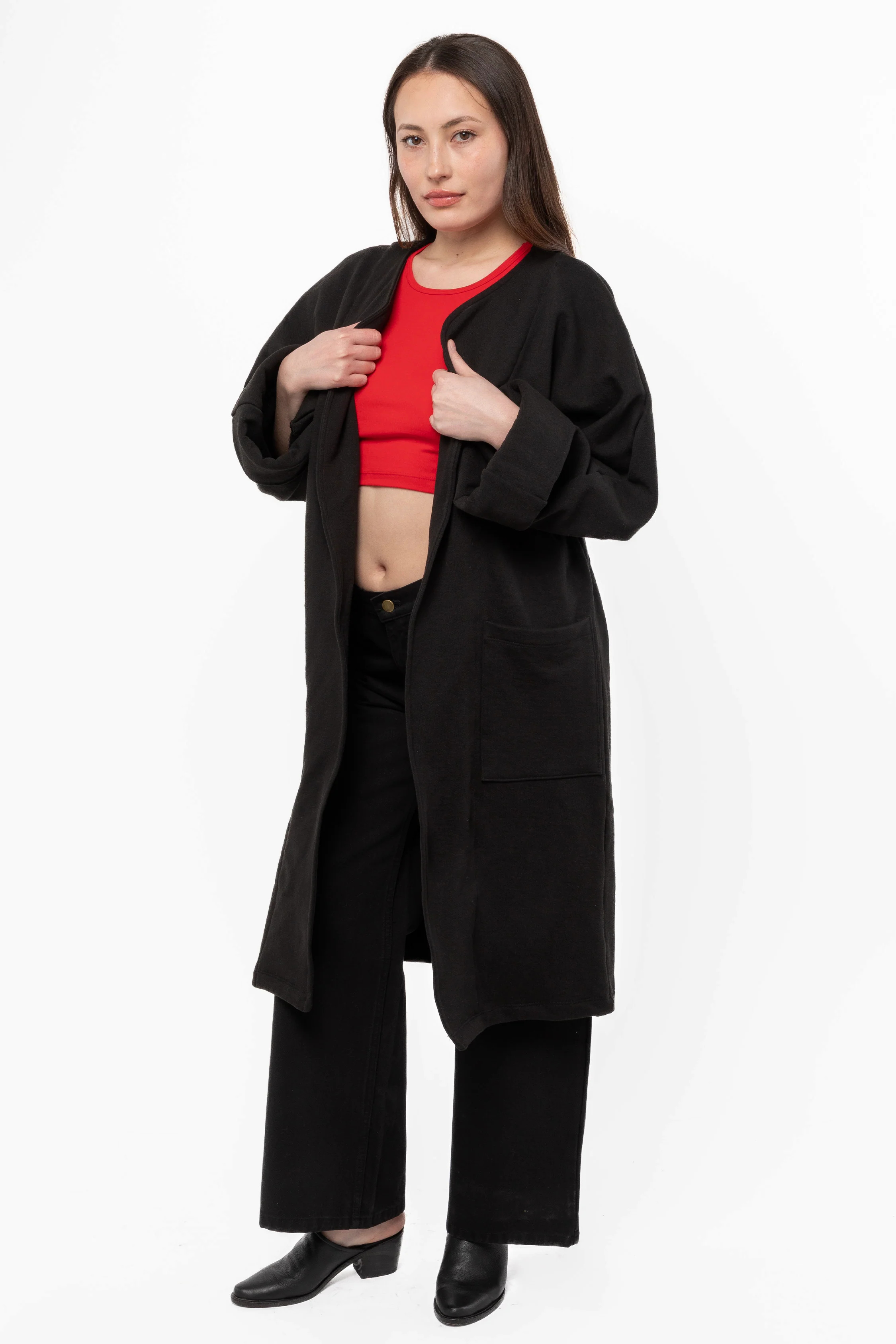 HF50GD - Heavy Fleece Wrap Coat - Image 5