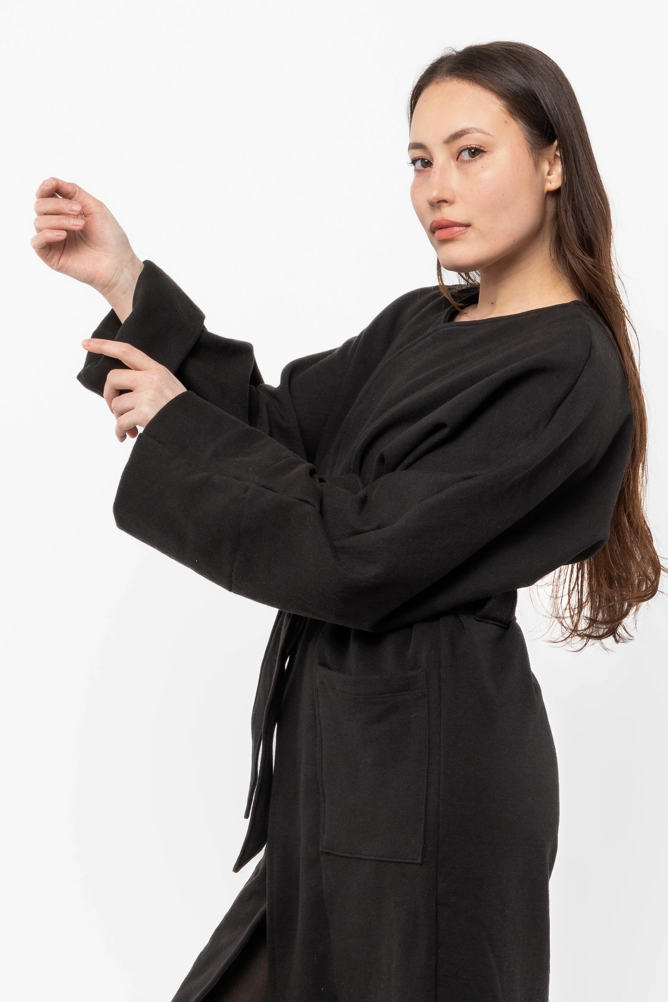 HF50GD - Heavy Fleece Wrap Coat - Image 6