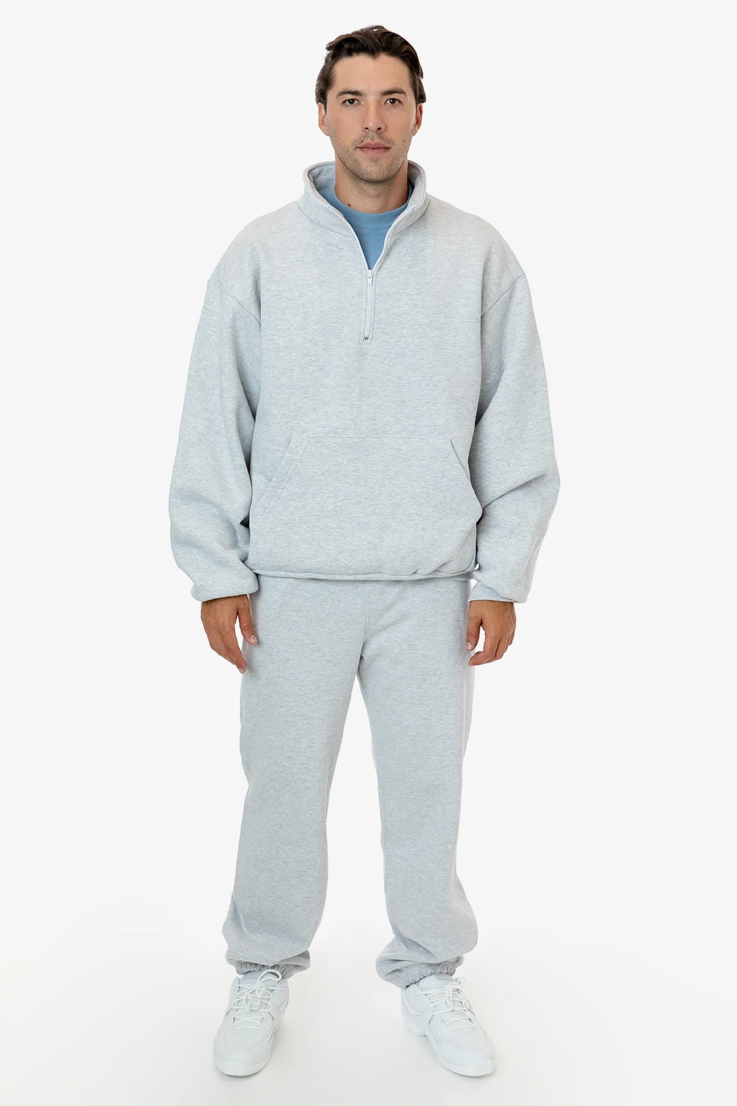 HFX408 - Heavy Fleece Half Zip Pullover (Piece Dye) - Image 5