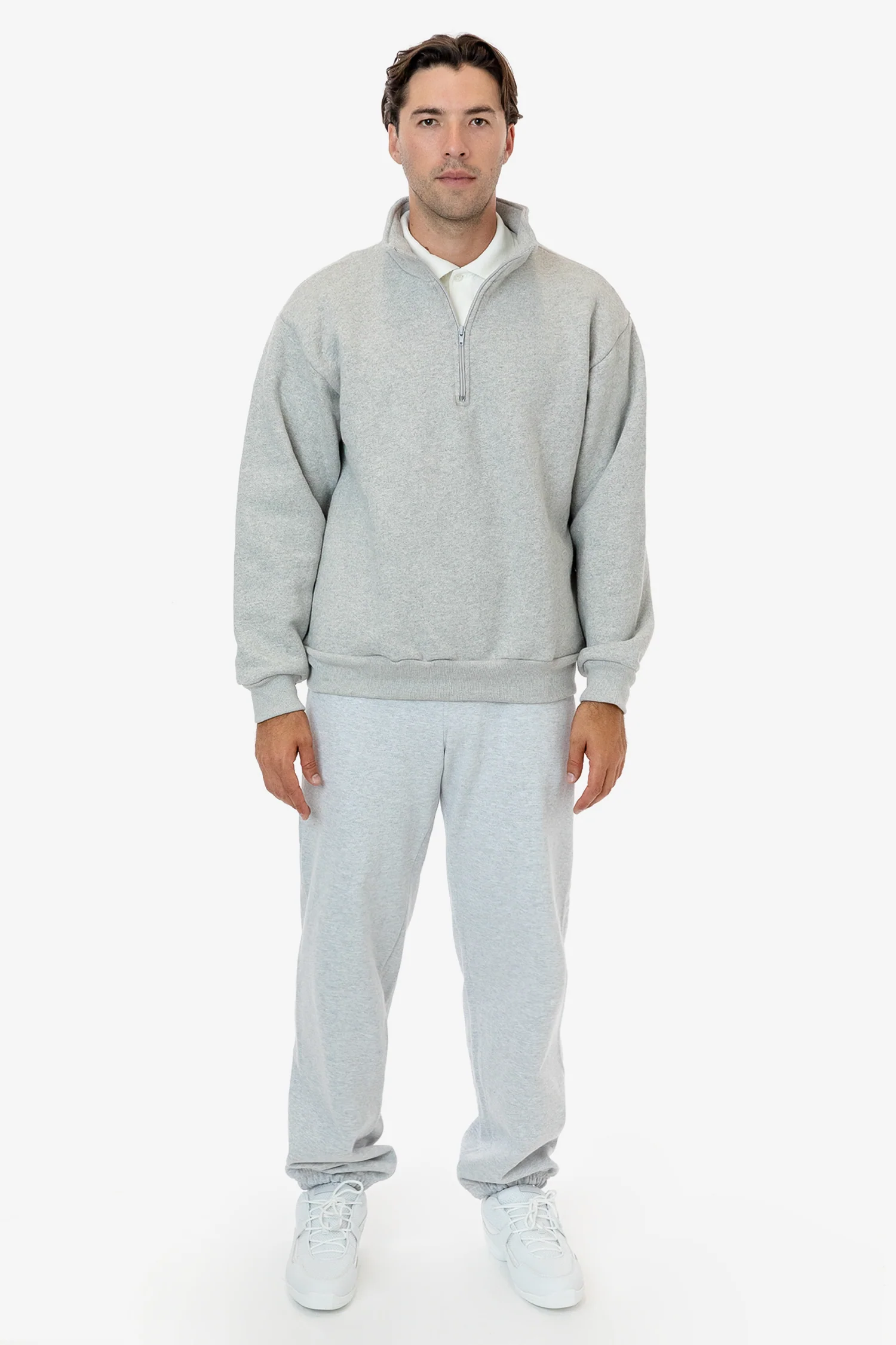 HFX428 - Unisex Heavy Fleece Half Zip Pullover (Piece Dye) - Image 4