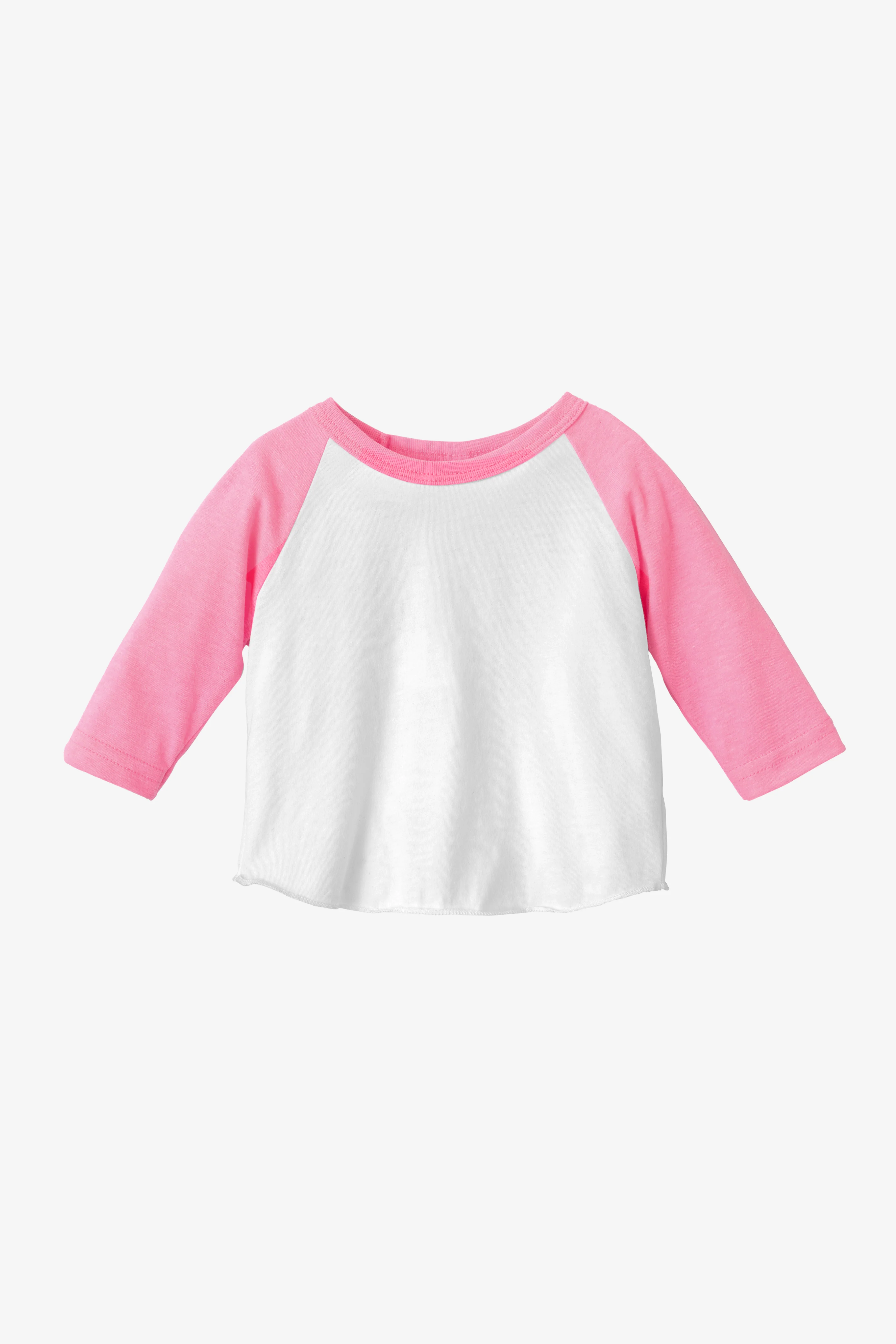 FF0053 - Infant 3/4 Sleeve Poly Cotton Raglan - Image 17
