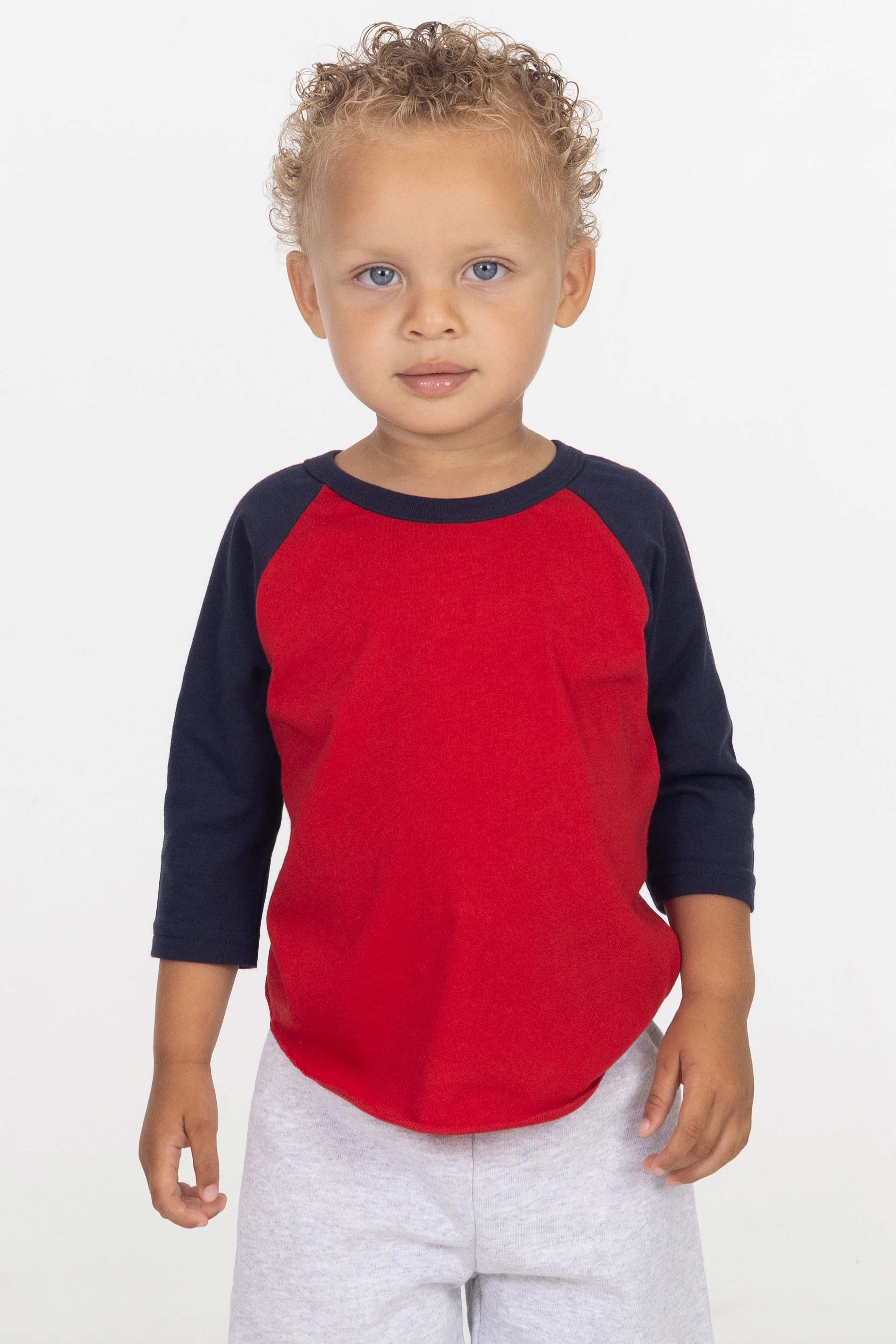 FF0053 - Infant 3/4 Sleeve Poly Cotton Raglan - Image 2