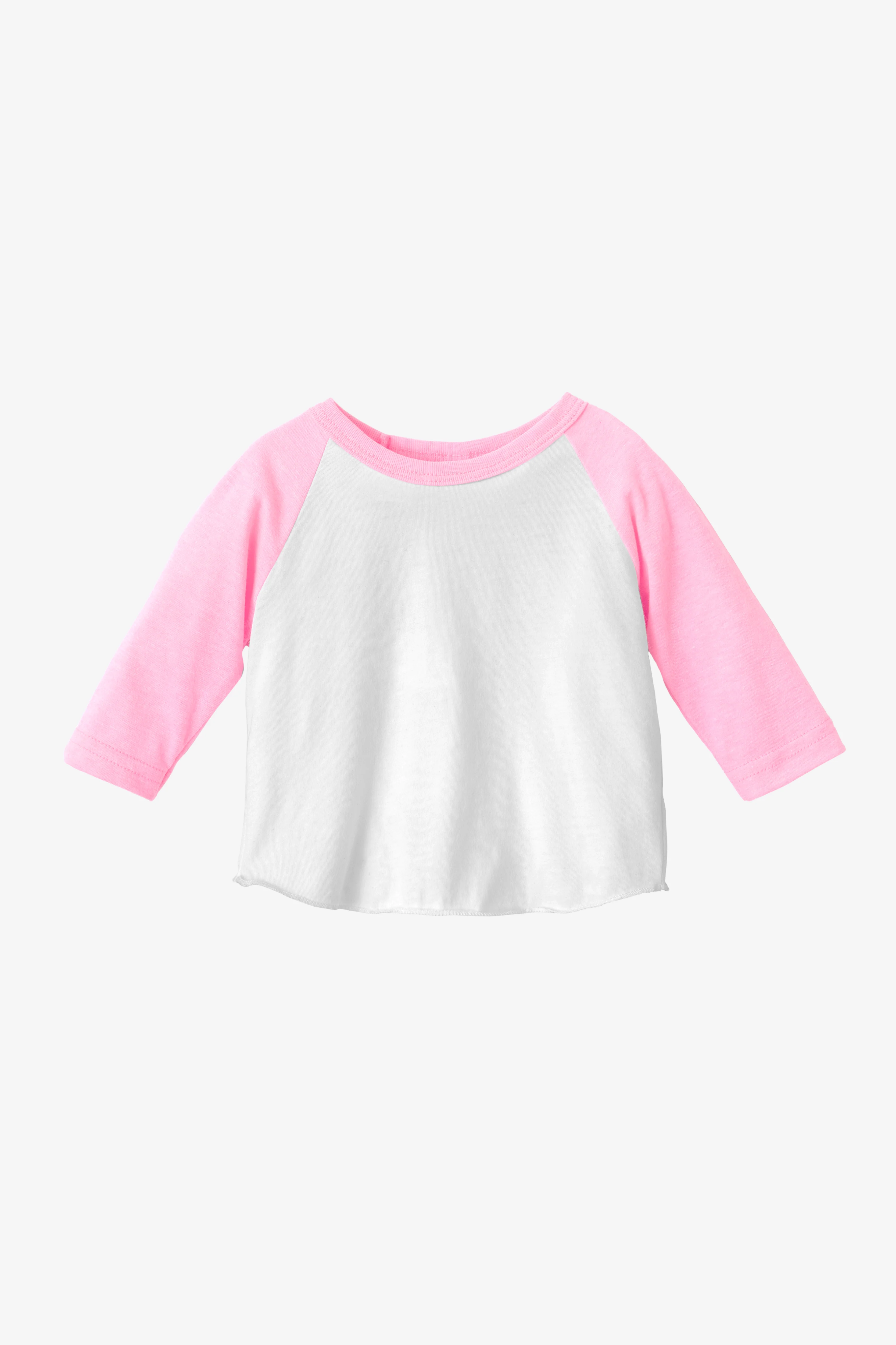 FF0053 - Infant 3/4 Sleeve Poly Cotton Raglan - Image 20
