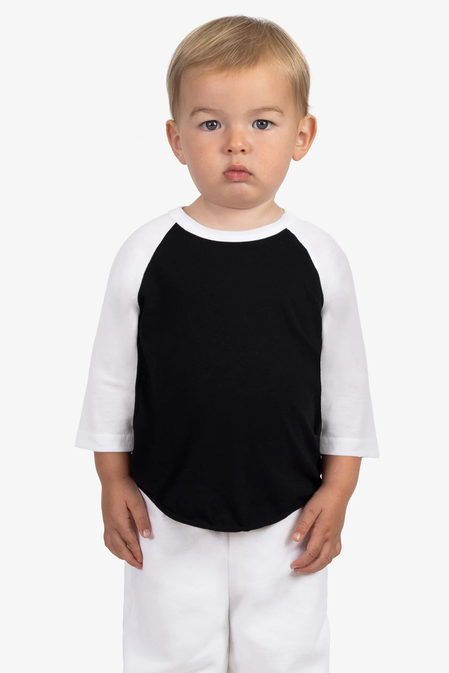 FF0053 - Infant 3/4 Sleeve Poly Cotton Raglan - Image 3