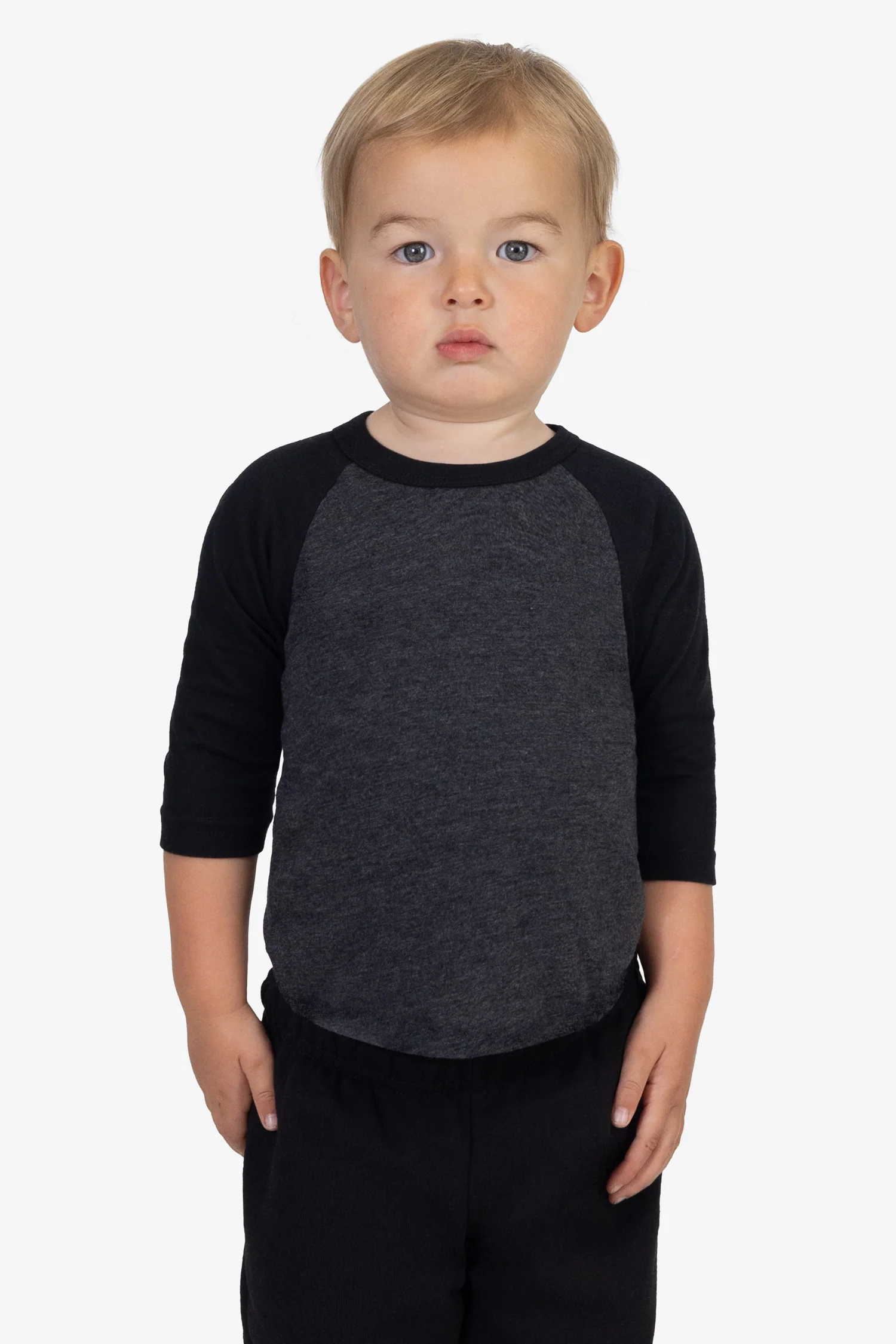 FF0053 - Infant 3/4 Sleeve Poly Cotton Raglan - Image 4