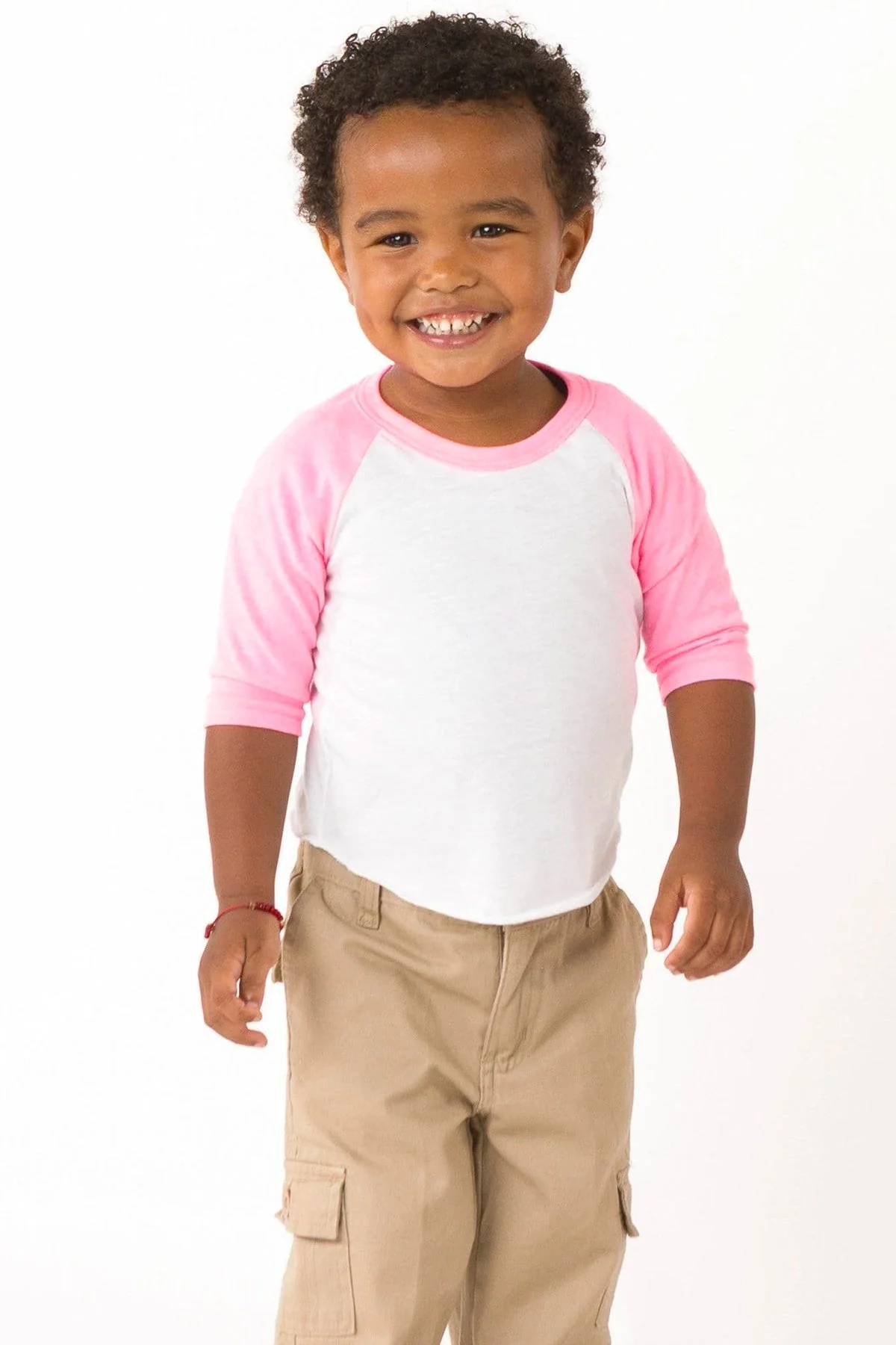 FF0053 - Infant 3/4 Sleeve Poly Cotton Raglan - Image 5